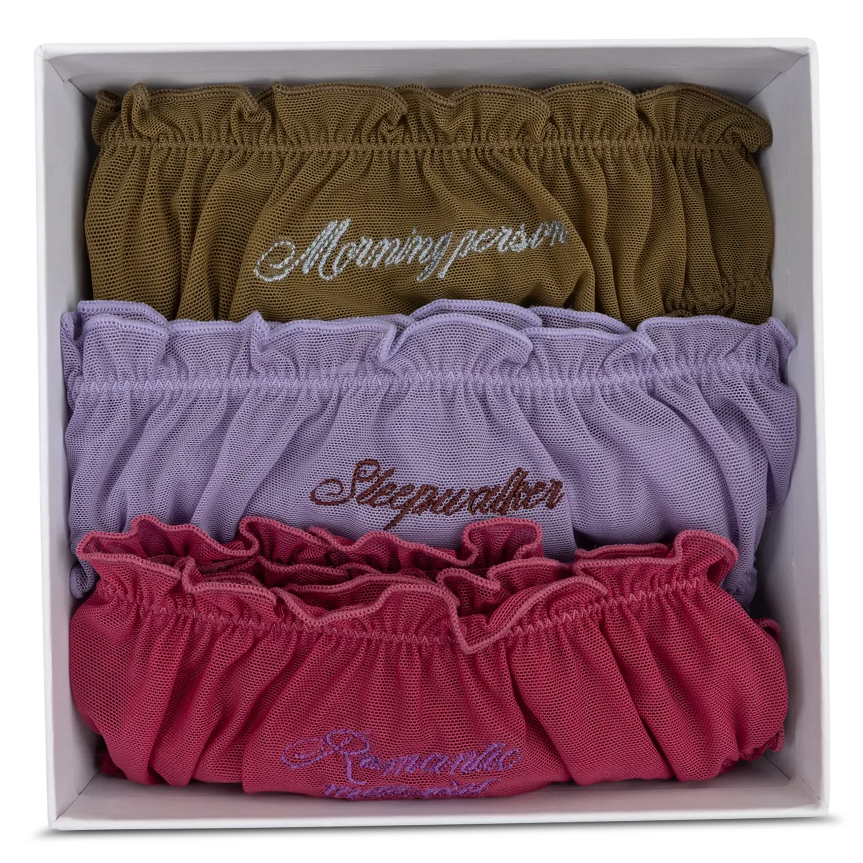 Lot de 3 culottes en fibres recyclées mélangées LOVE STORIES Multicolore