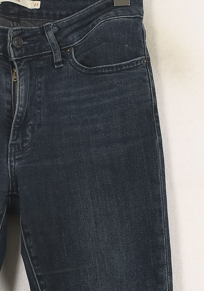 Cropped slim jeans with studs LEVI'S - Seconde main Blue