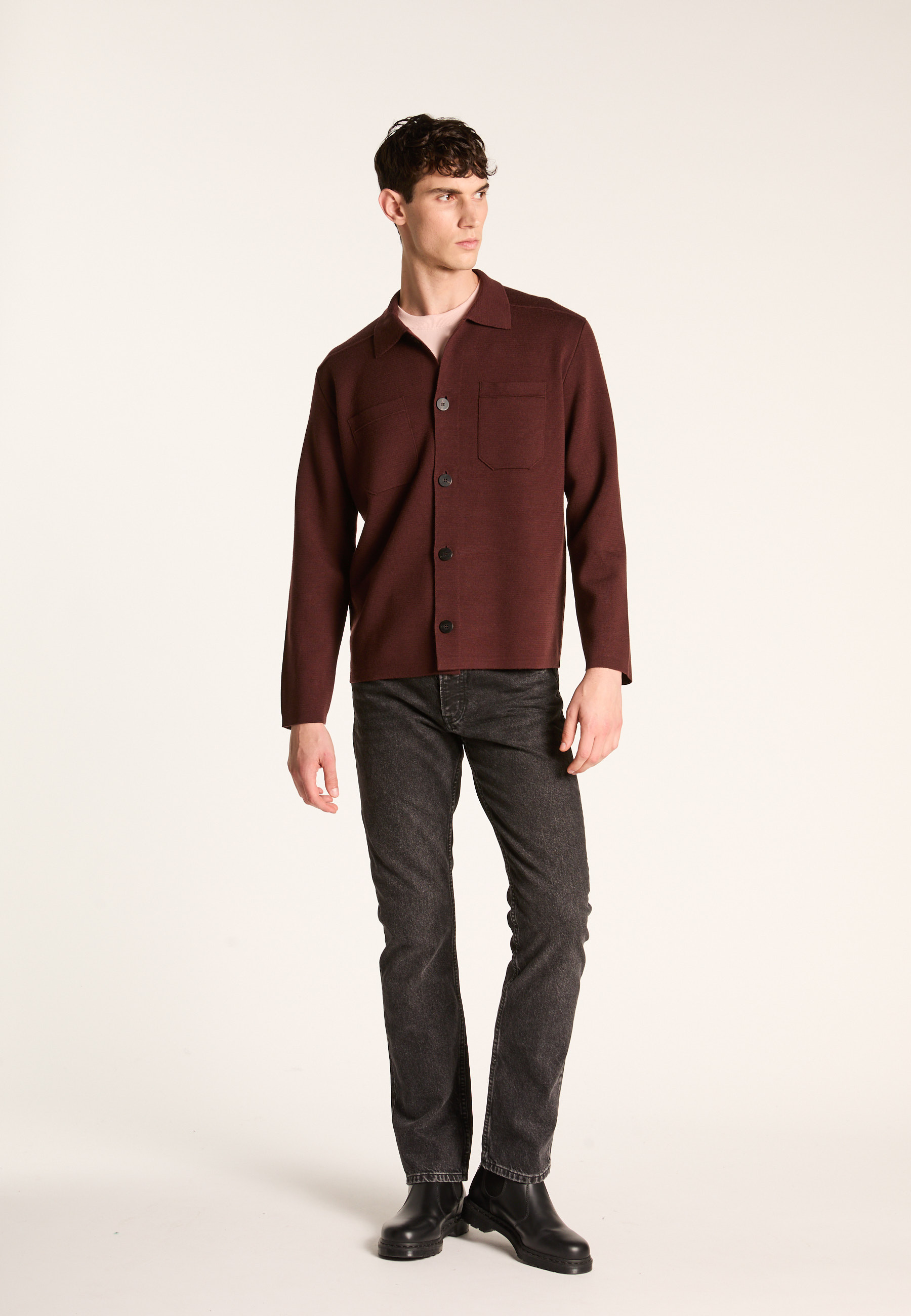 Merino wool overshirt MAISON MONTAGUT