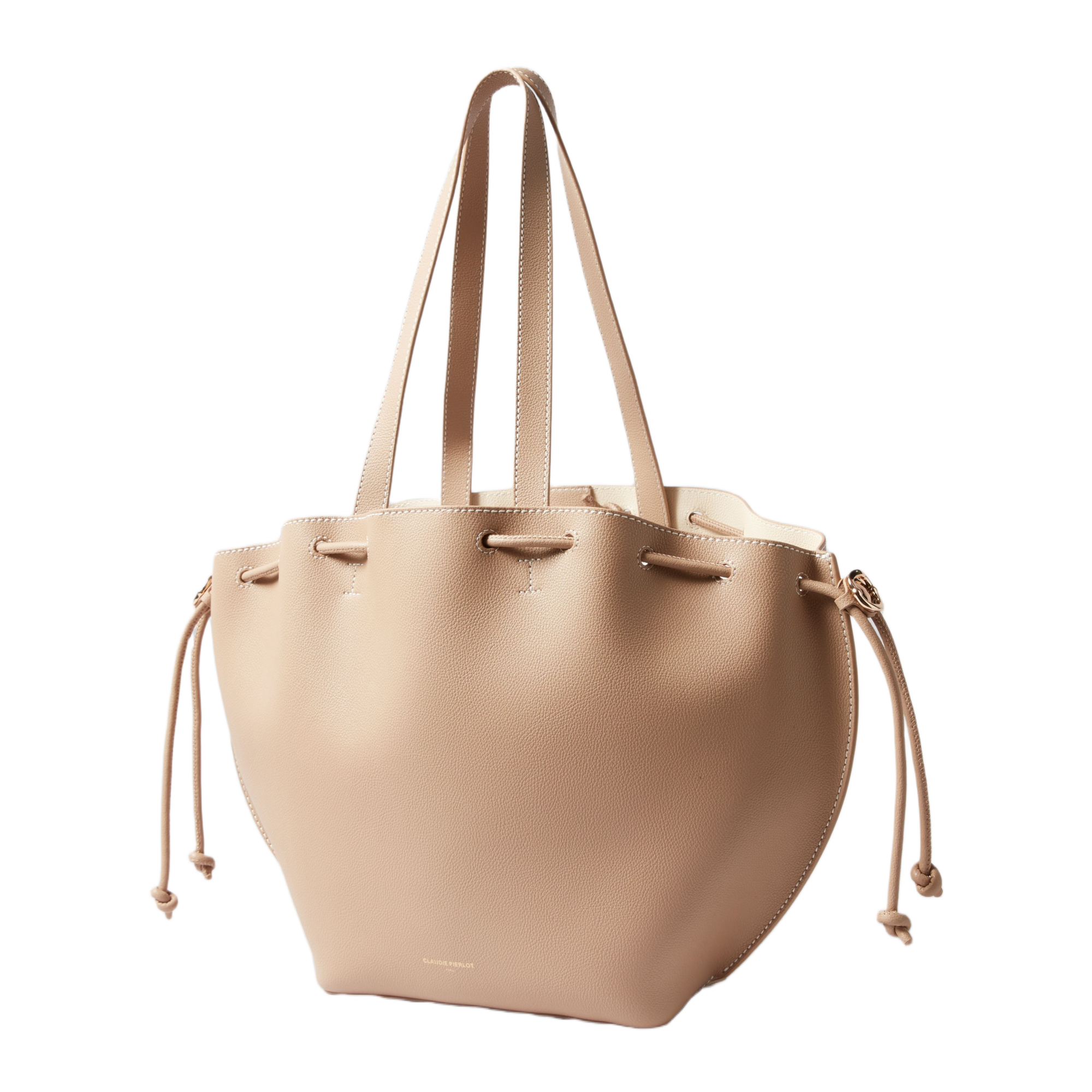 Billy L leather bag  CLAUDIE PIERLOT Beige