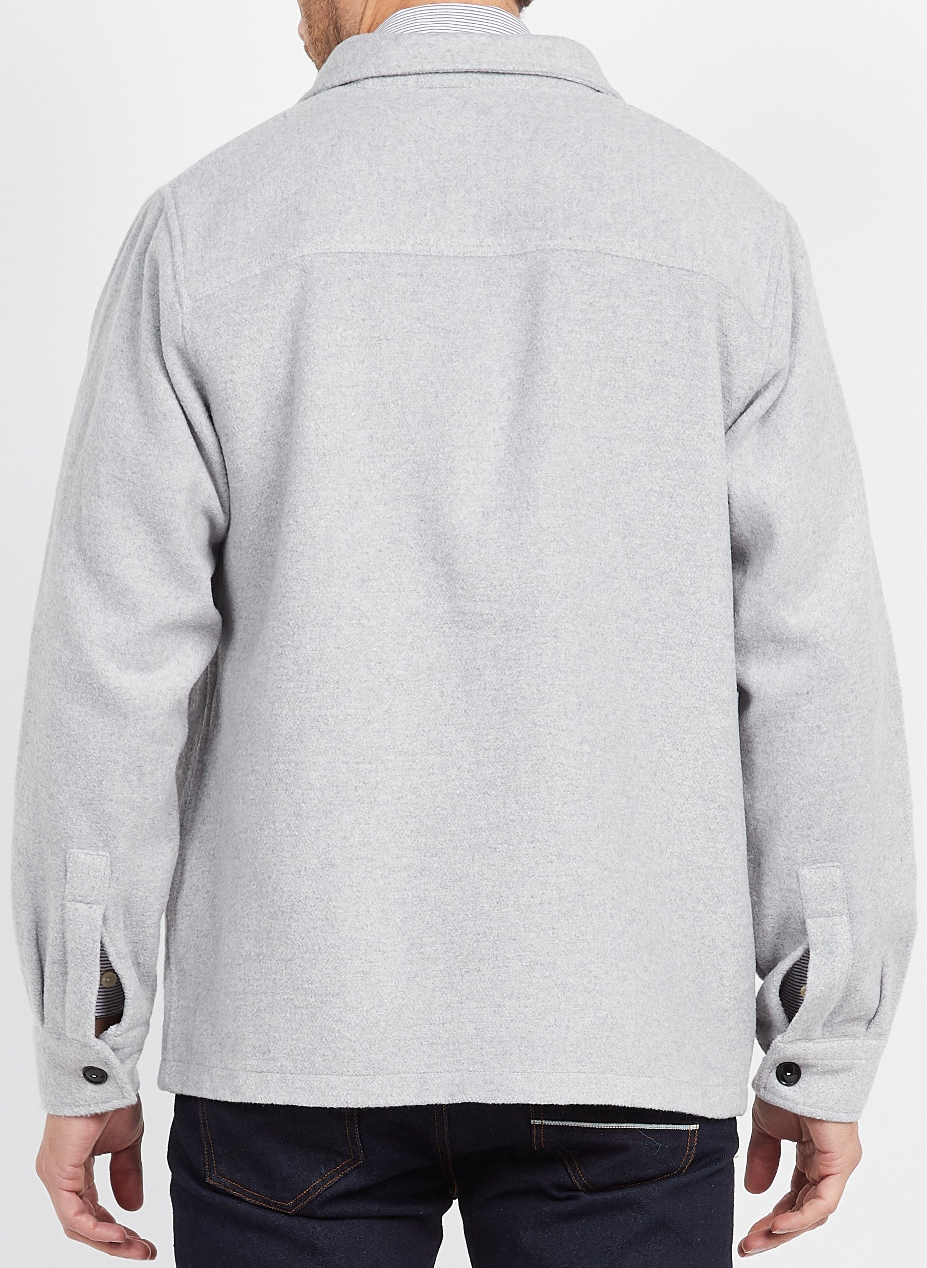 Surchemise col classique Gris