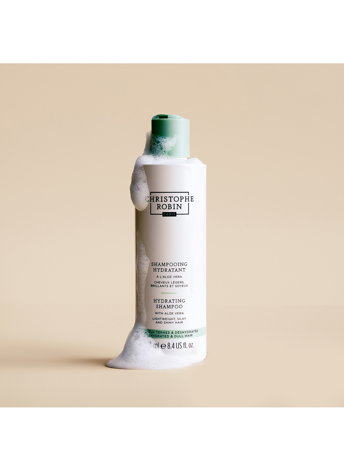 Hydraterende shampoo met aloë vera CHRISTOPHE ROBIN No color