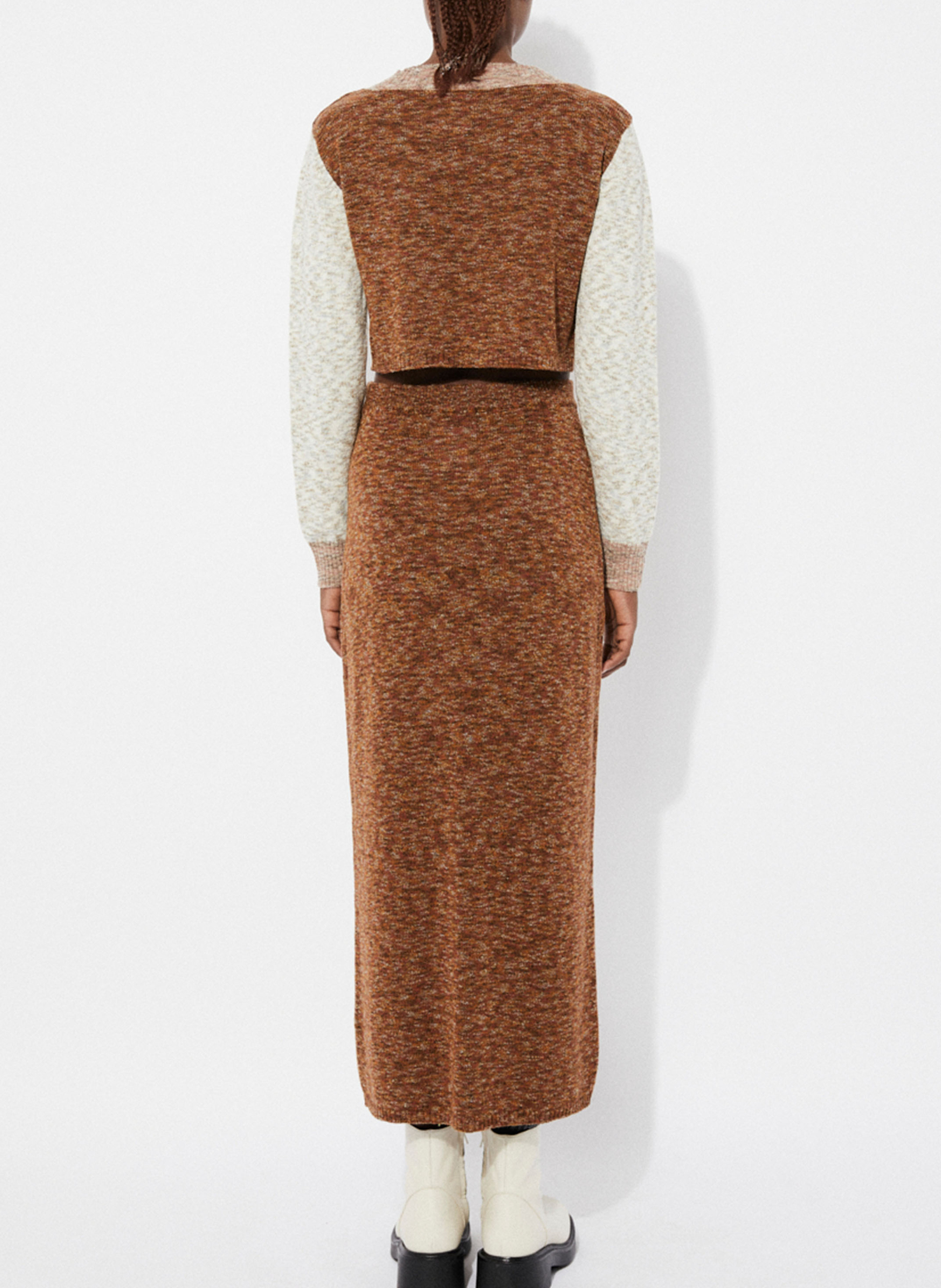 Long knit skirt RITA ROW Blue