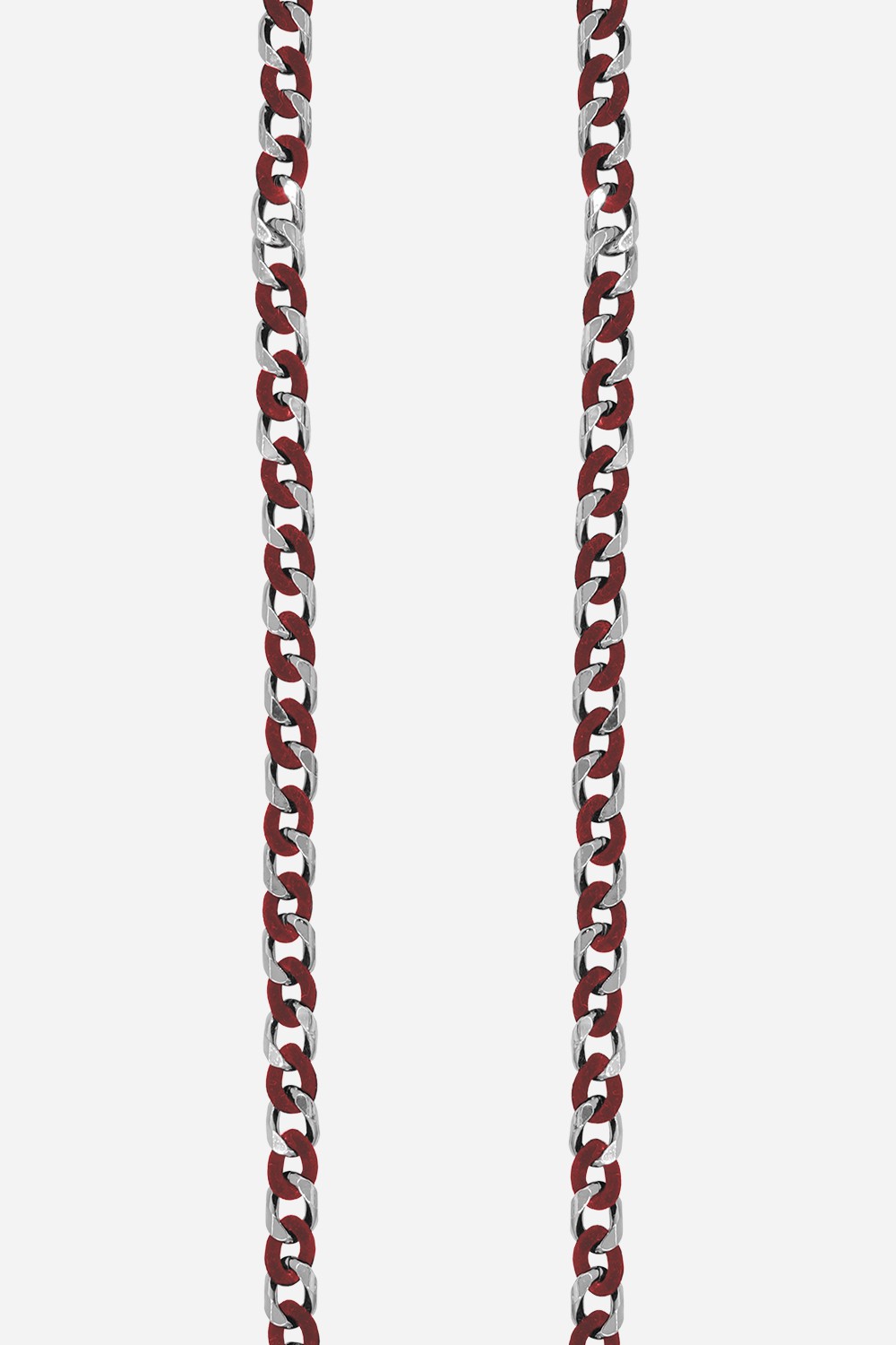 Metal and velvet phone chain LA COQUE FRANCAISE Red