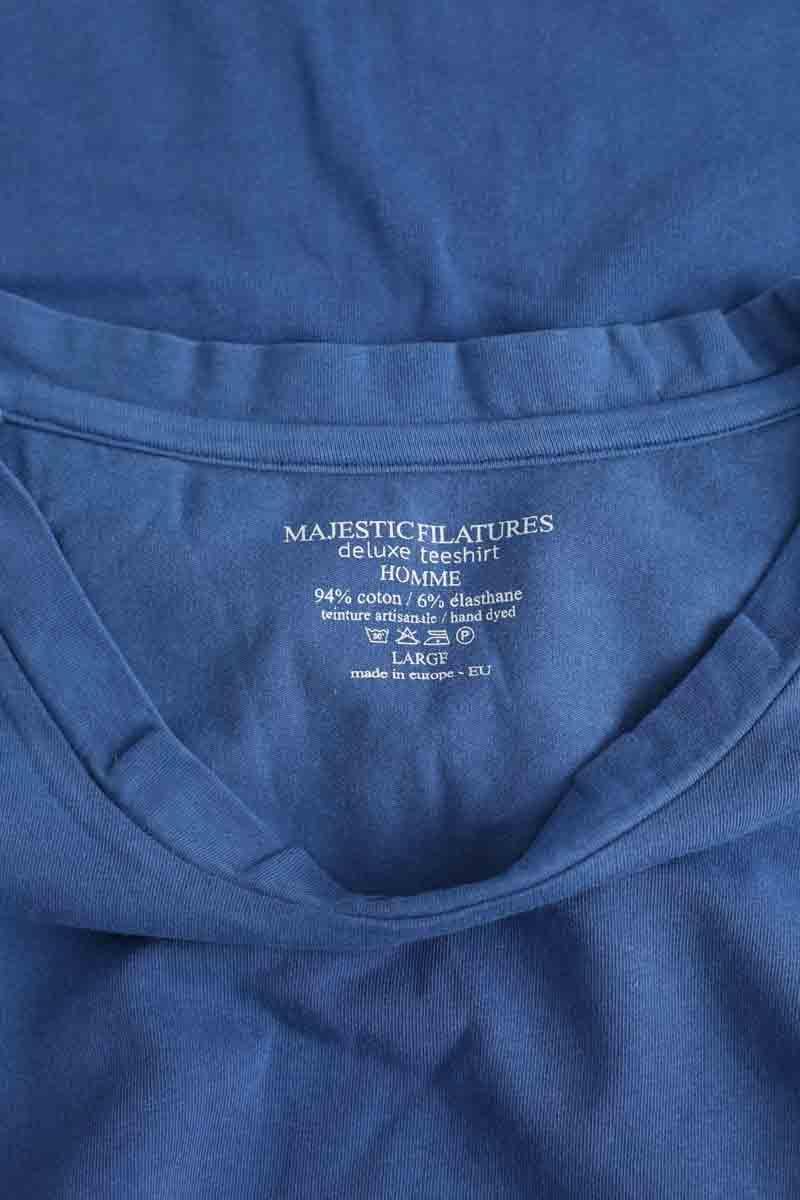 T-shirt MAJESTIC FILATURES - SECONDE MAIN Blue