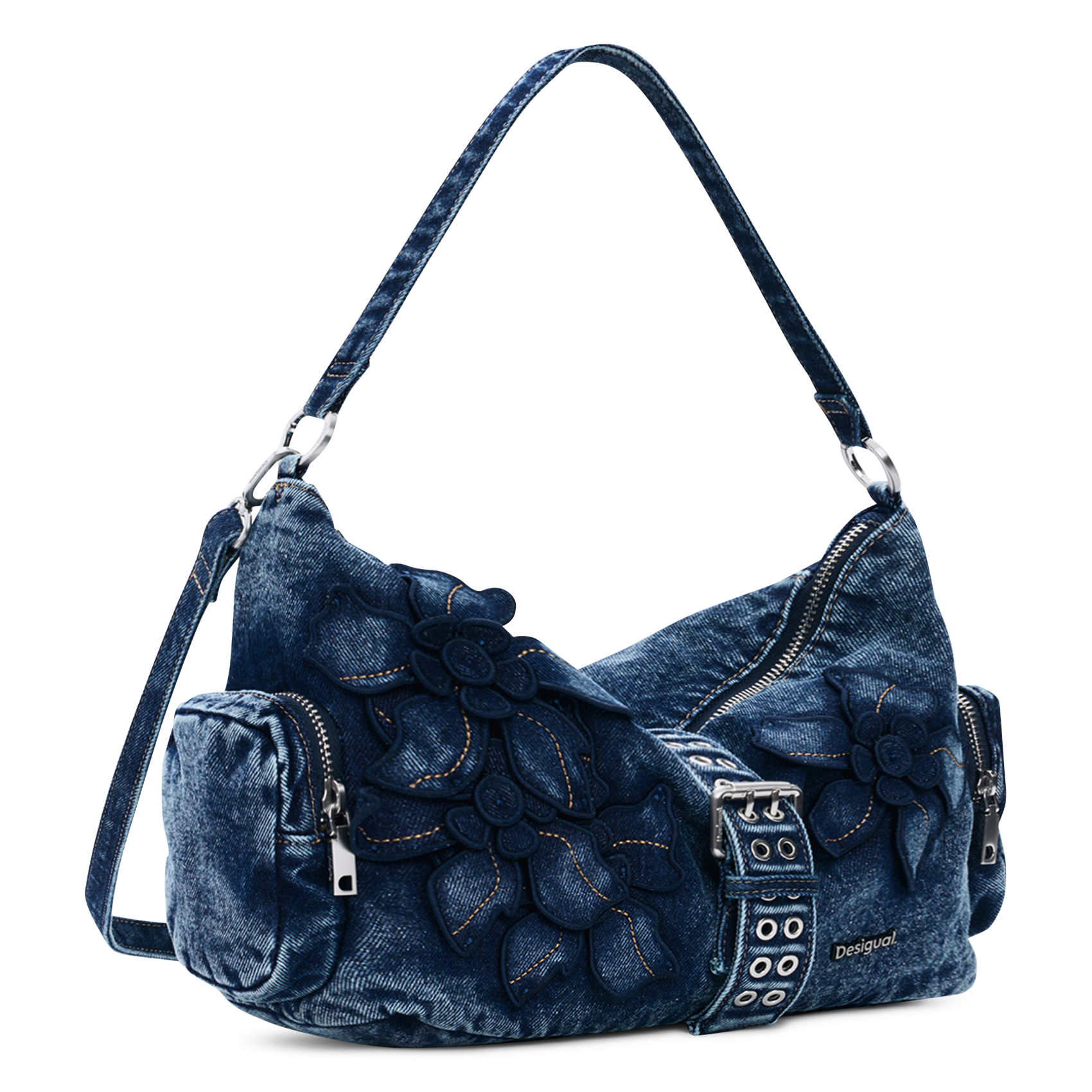 Sac à main en denim DESIGUAL Blauw