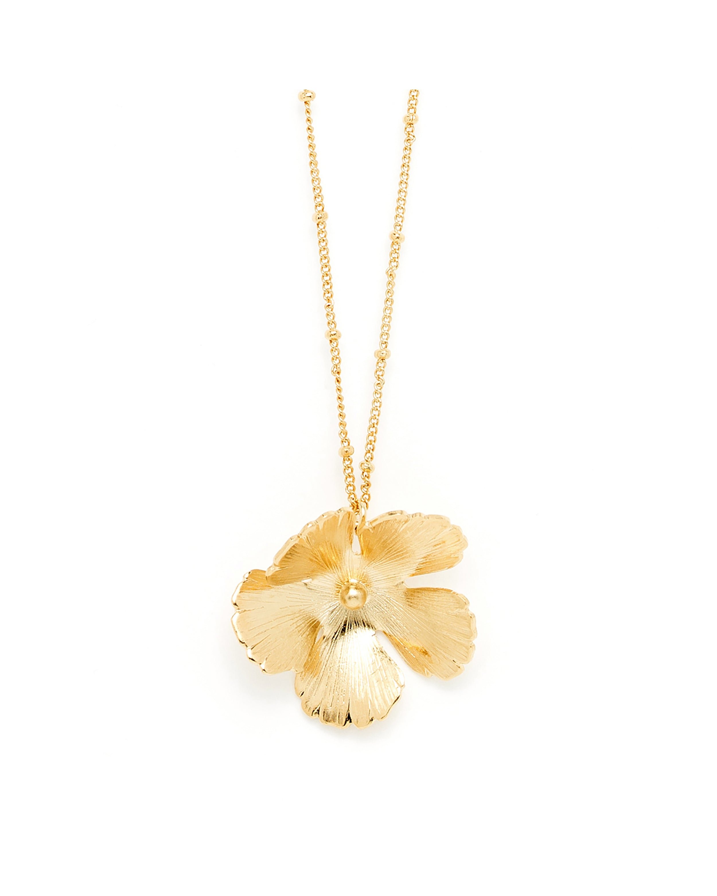 Gold-plated flower necklace MONSIEUR SIMONE