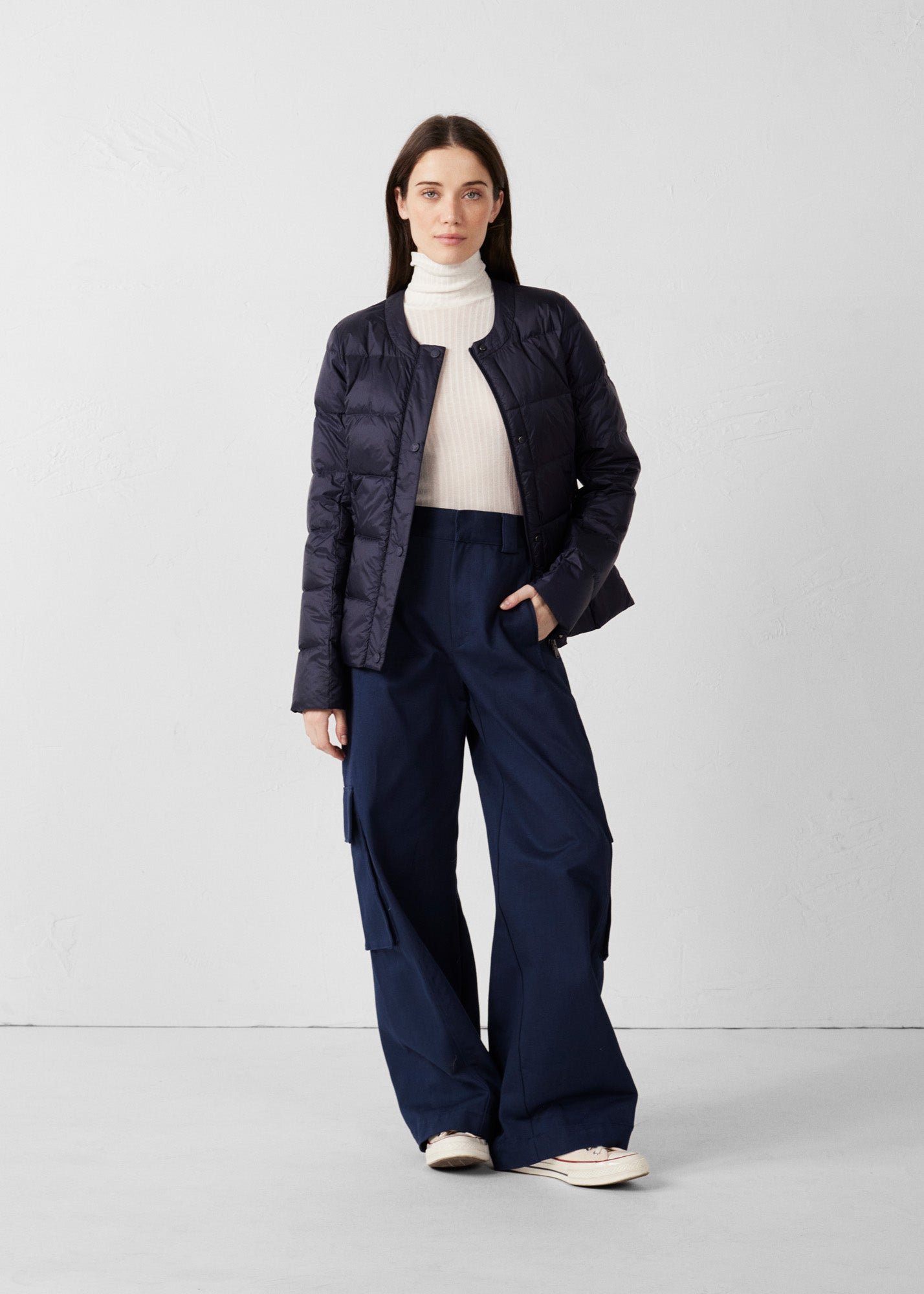 Doudoune inspirée tailleur christy JOTT Bleu