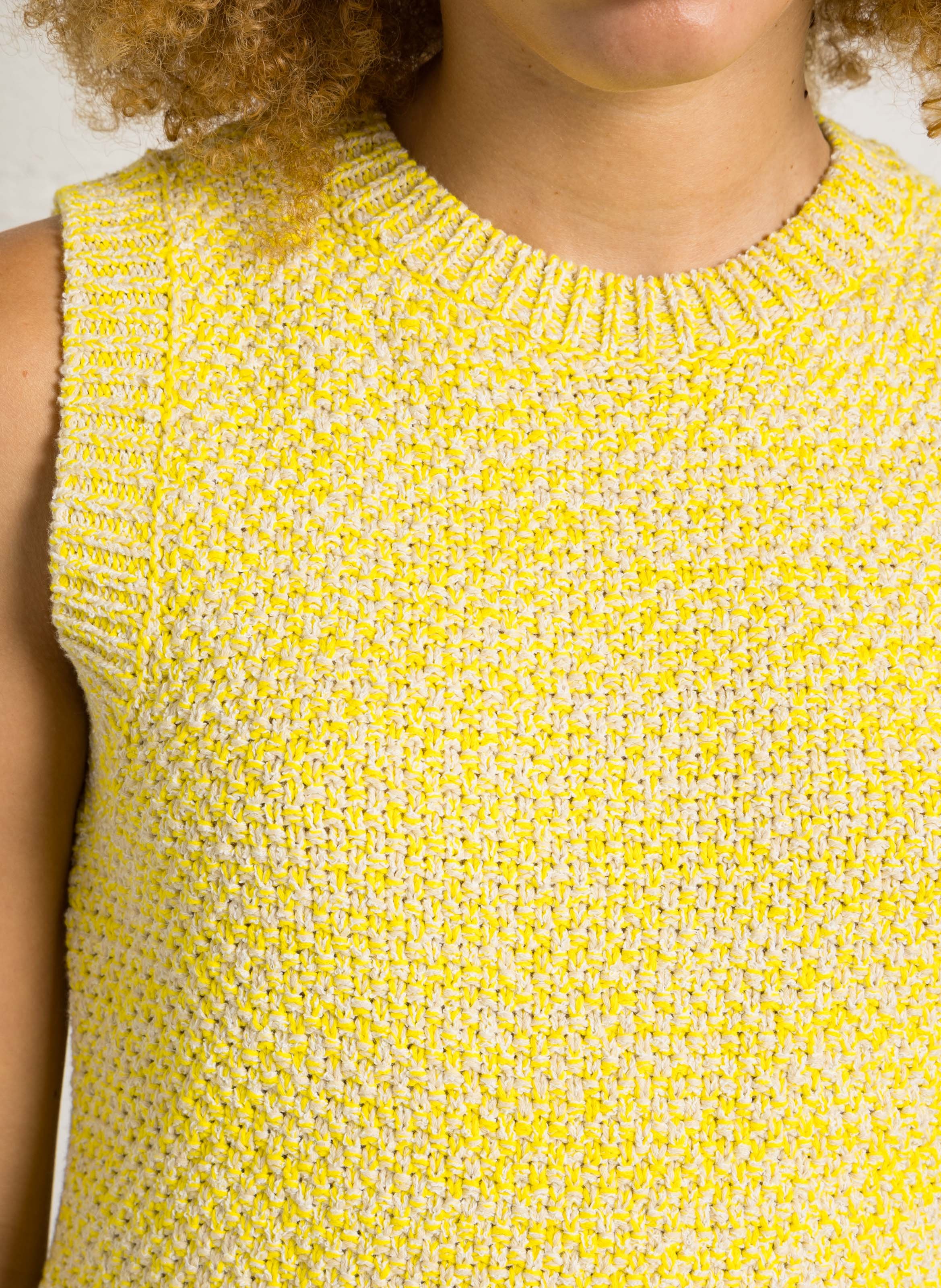 Pull sans manche droit MAISON 123 Beige