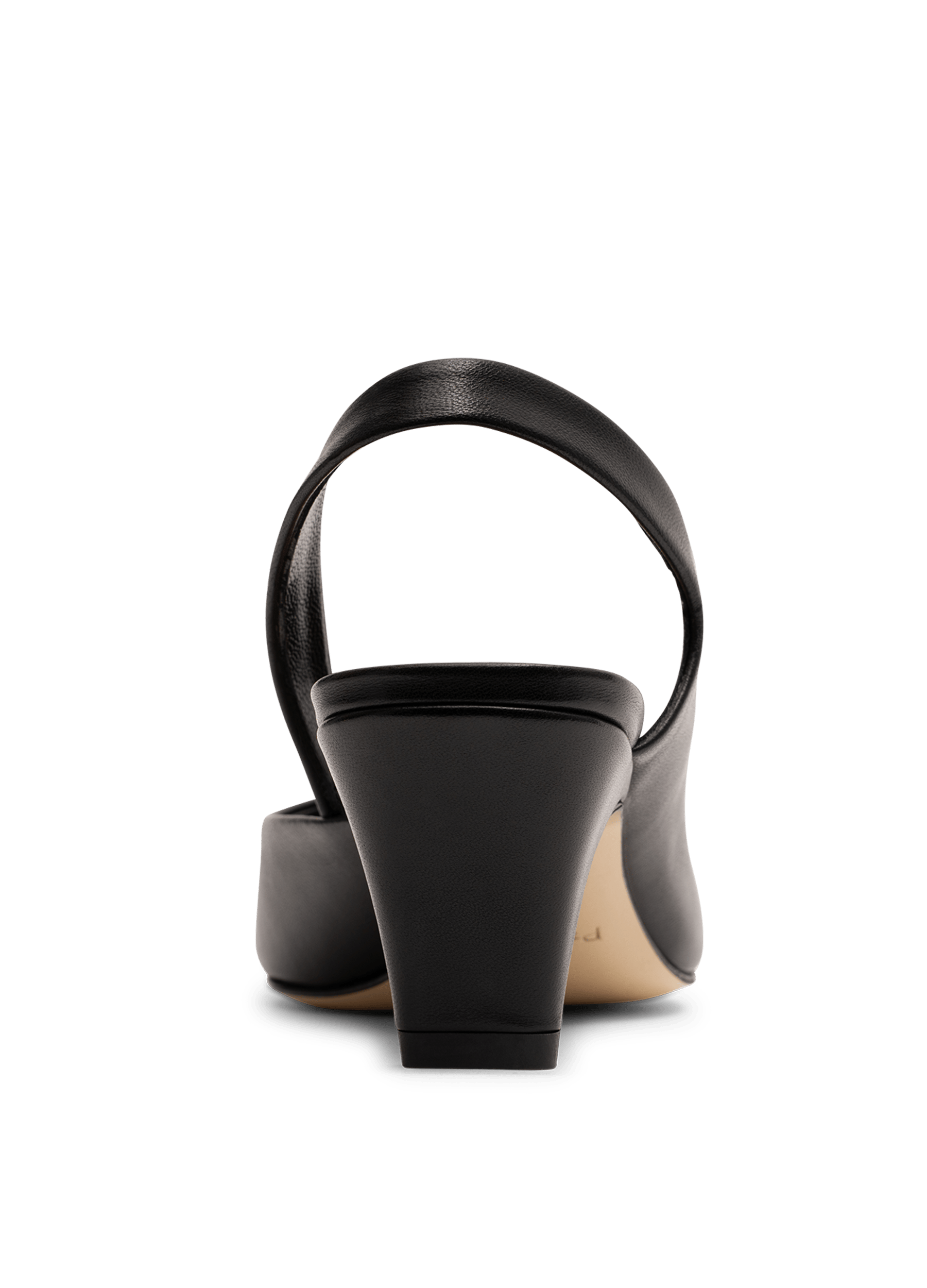 Slingback en cuir nappa noir PARALLELE PARIS Noir