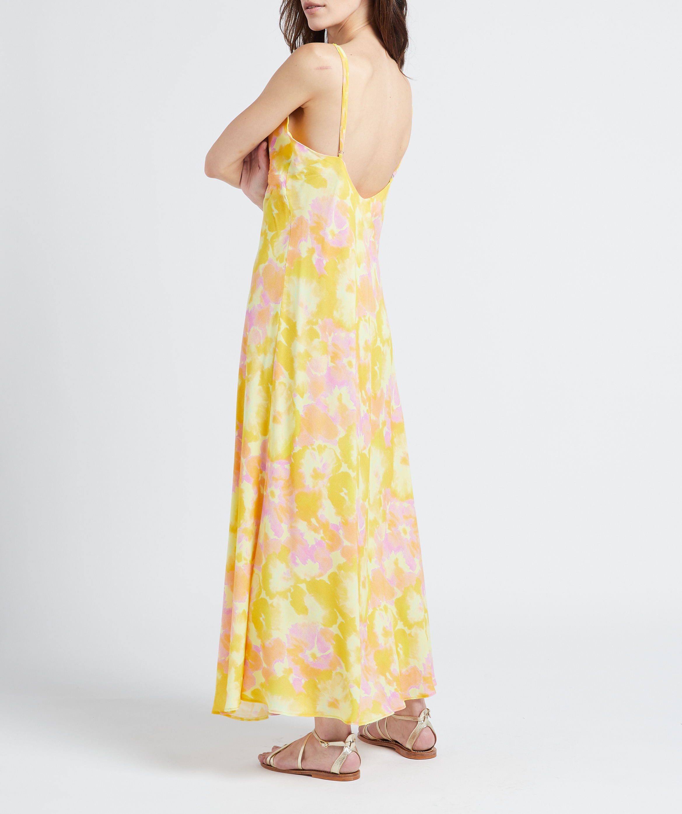 Long printed dress THE NEW SOCIETY Multicolored