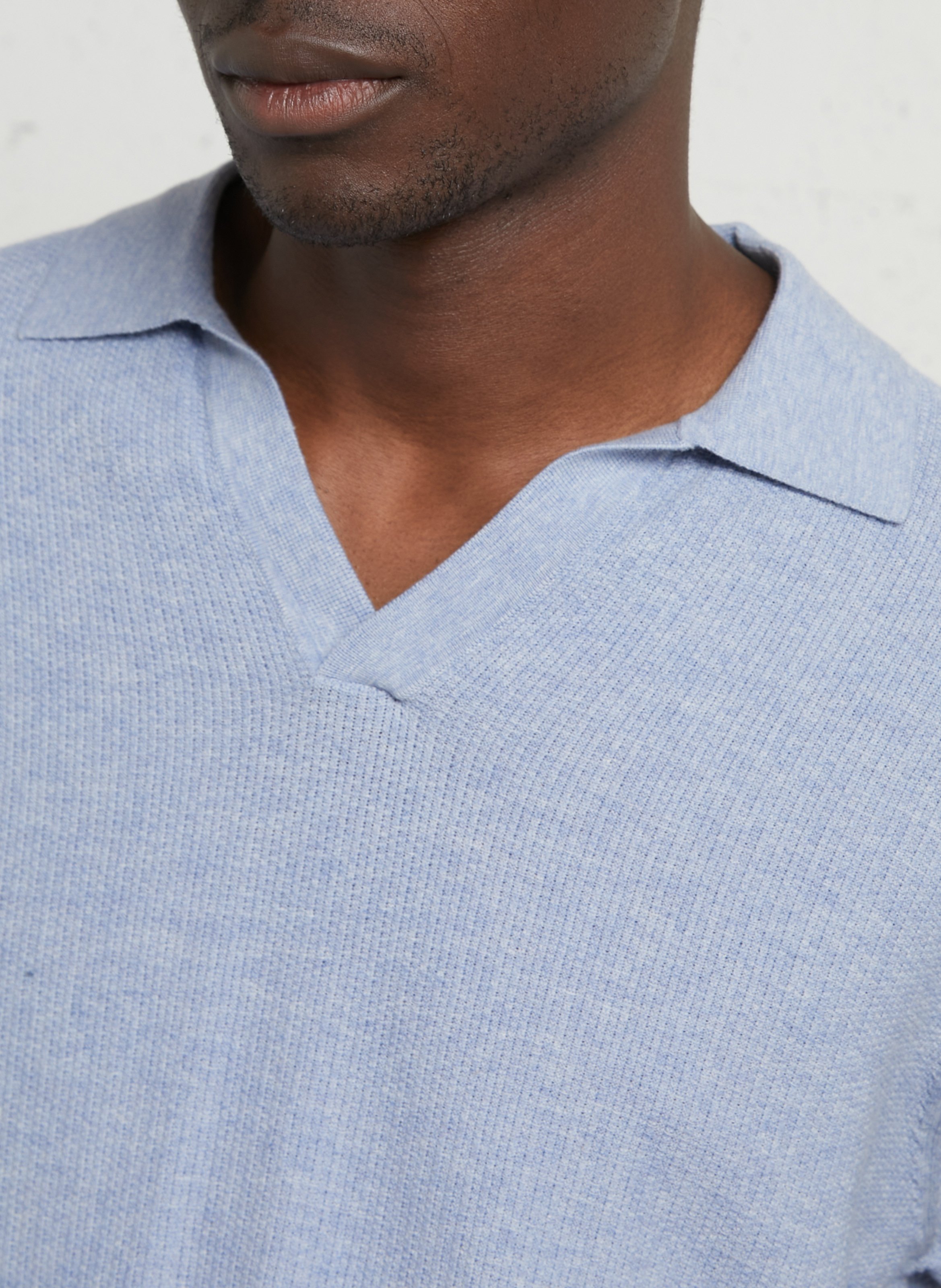 Pull droit en coton HACKETT Bleu
