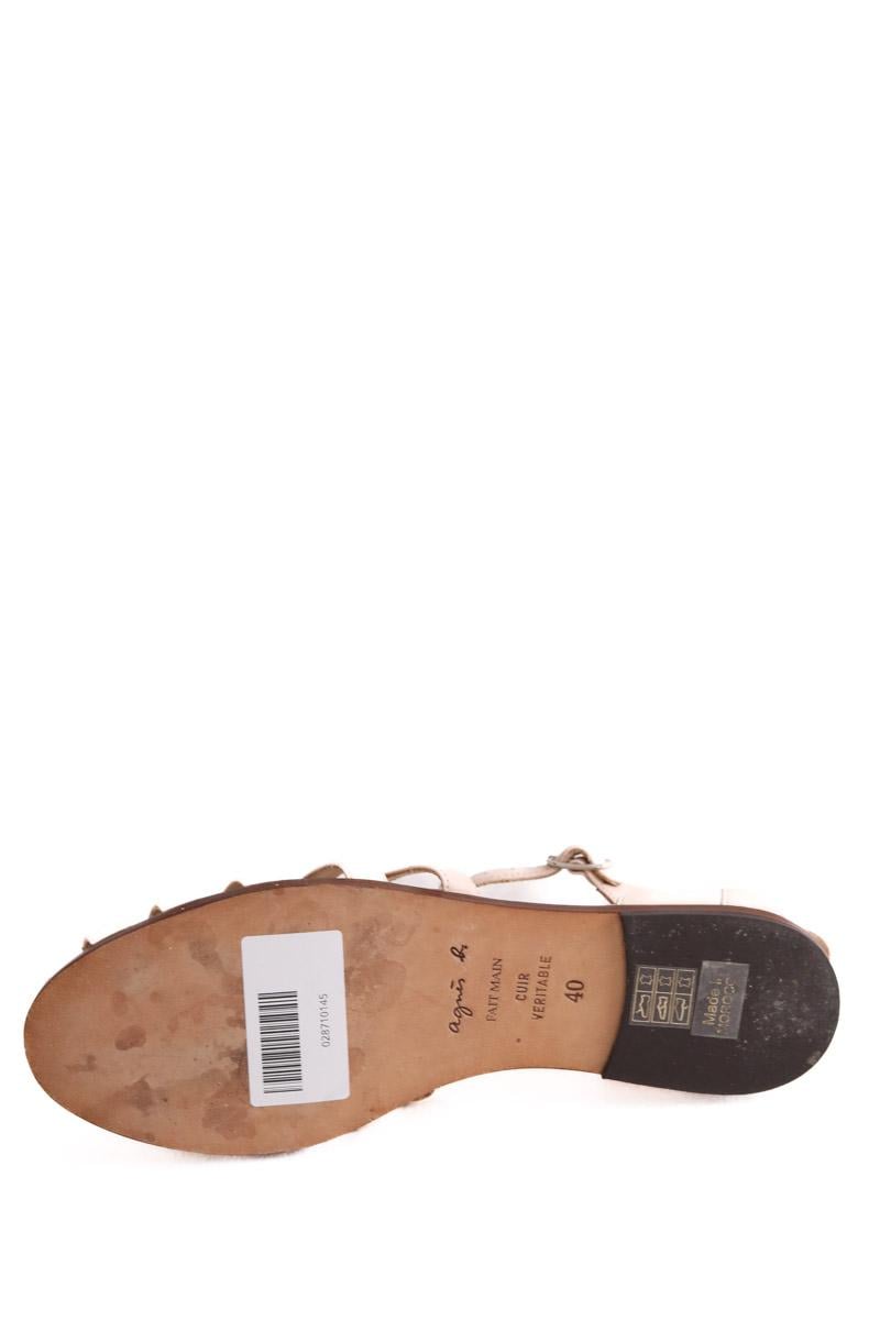 Faux leather sandals AGNES B. - Seconde Main Pink