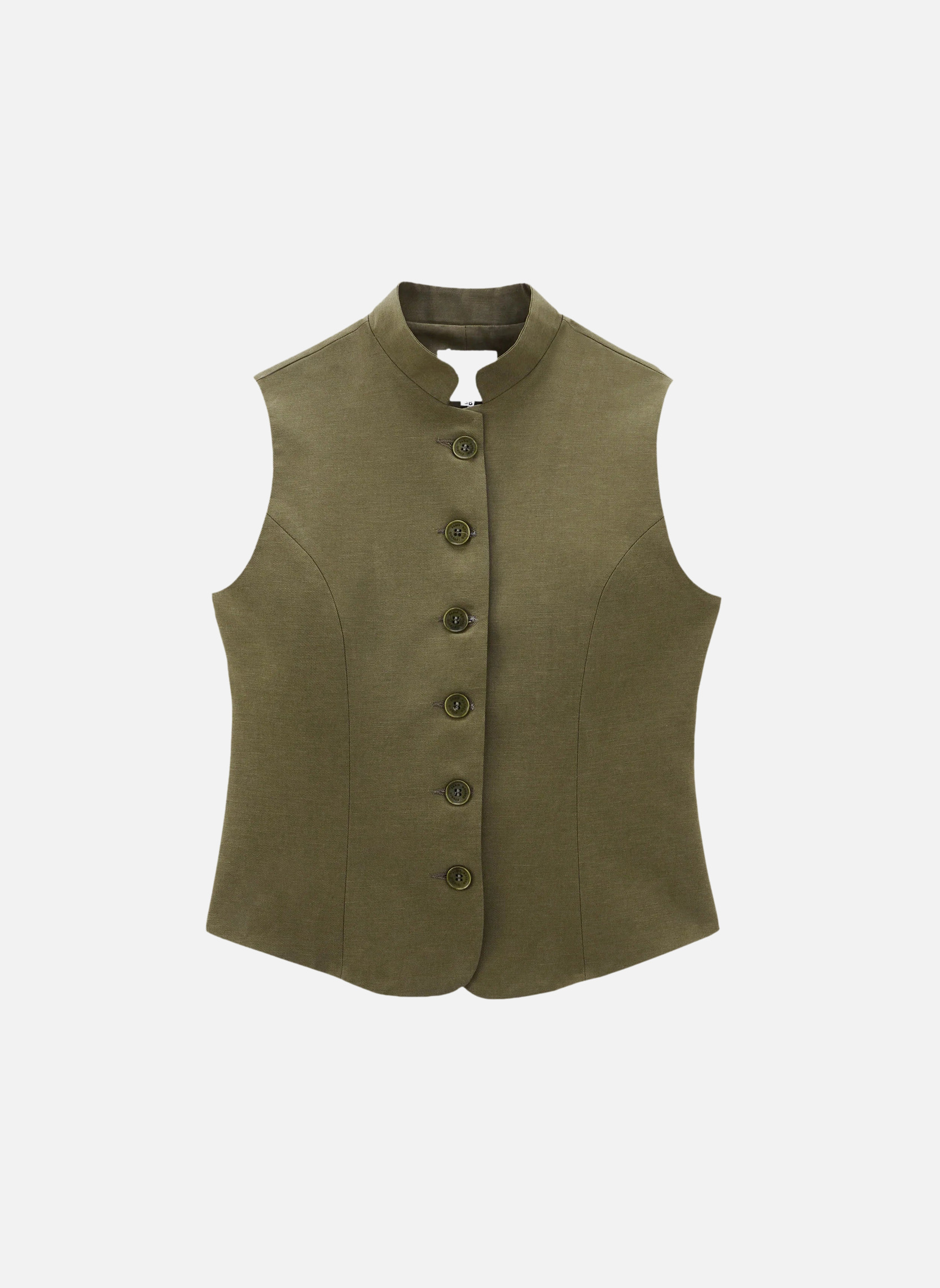 Agar Sleeveless Cardigan Noyoco Green