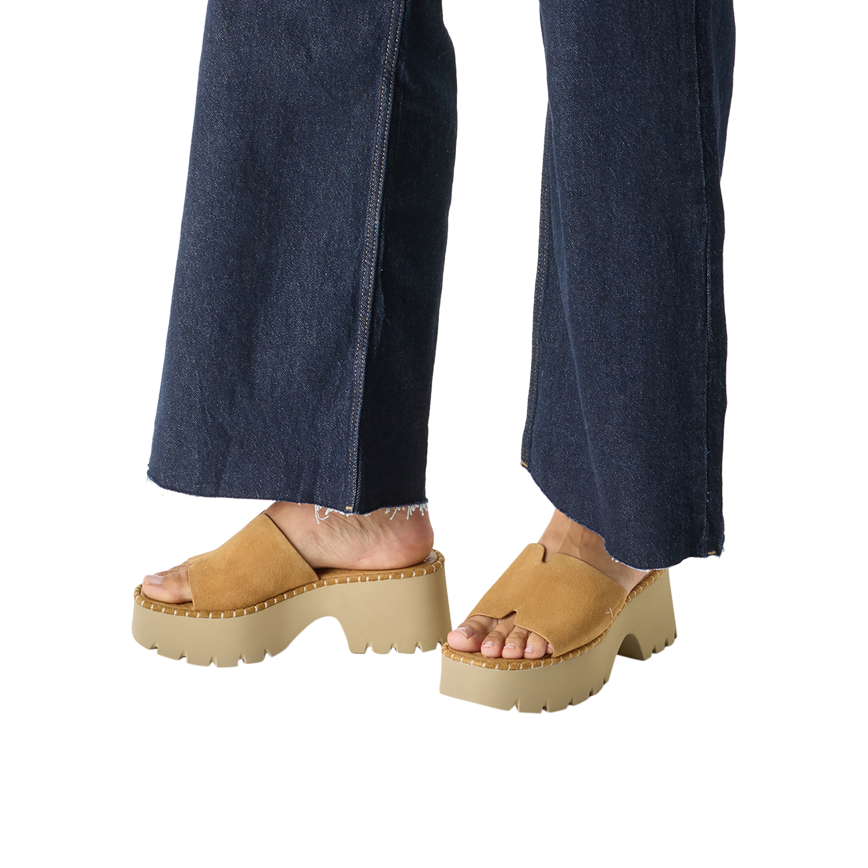 Leather high heel sandals TAMARIS Brown