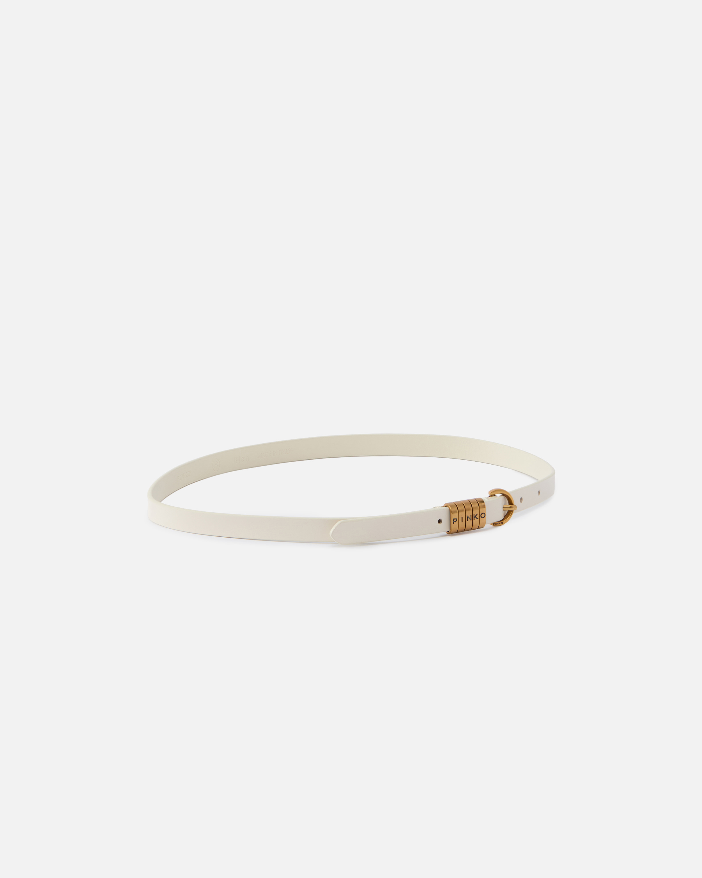 Belt with Pinko logo 1.2 cm PINKO White