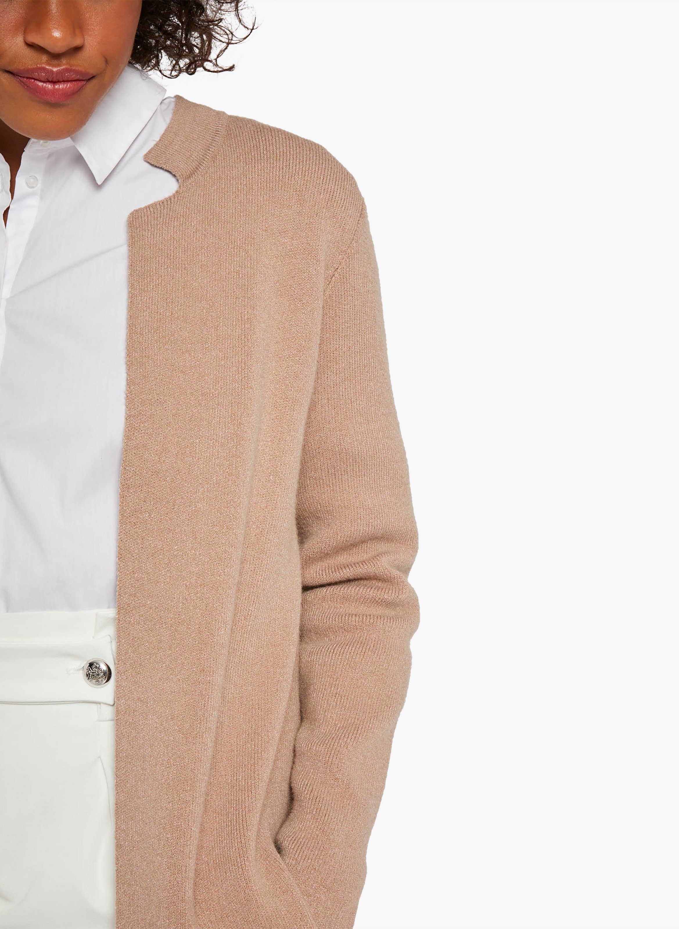 Offene Strickjacke MORGAN Braun