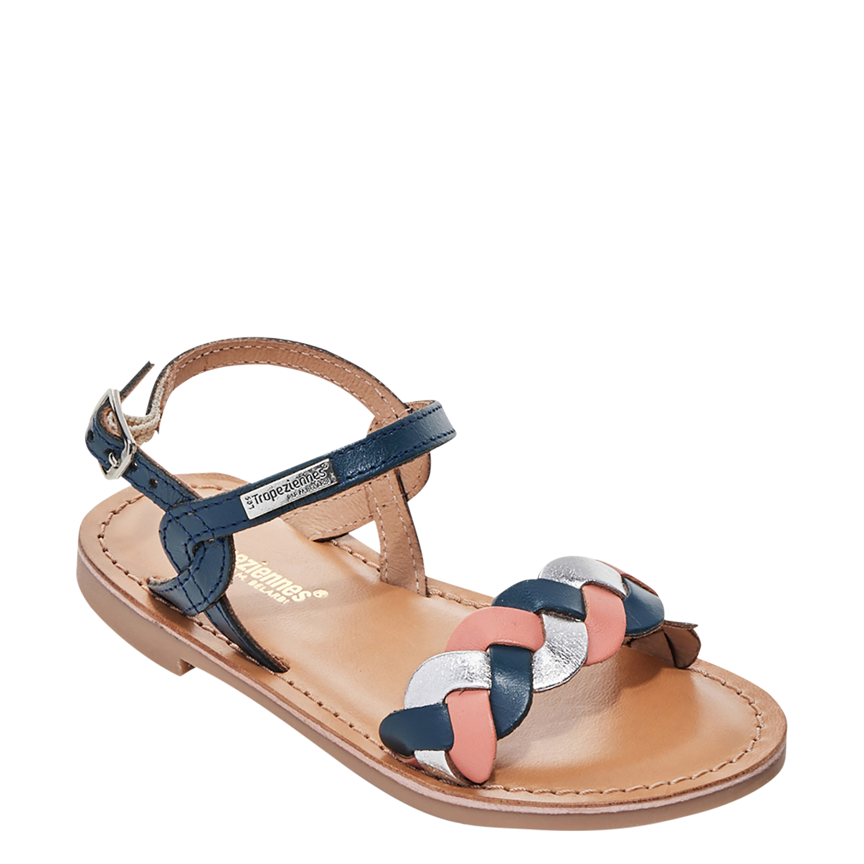 Geflochtene Ledersandalen LES TROPEZIENNES PAR M.BELARBI Mehrfarbig