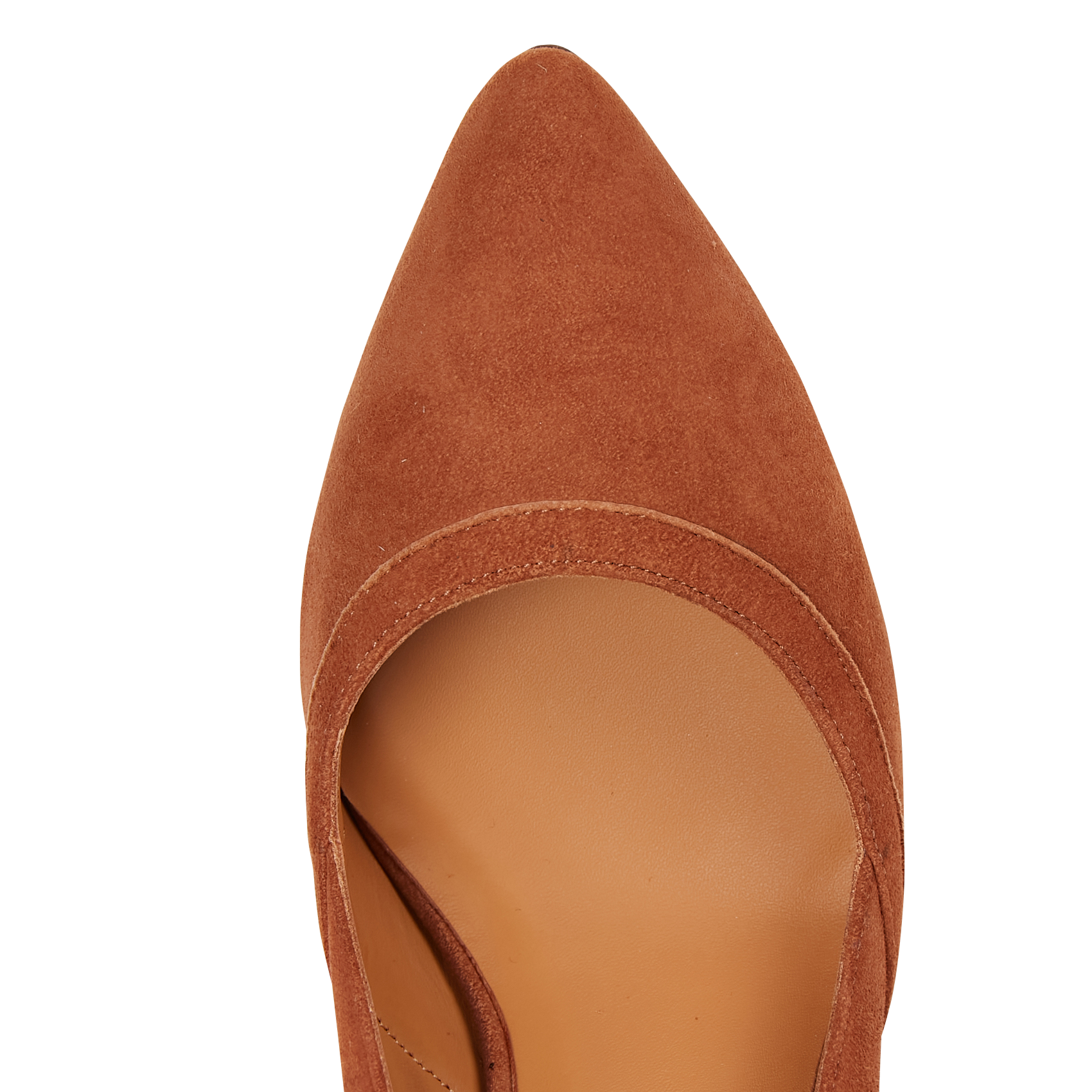 Escarpins en cuir velours RIVECOUR Marron