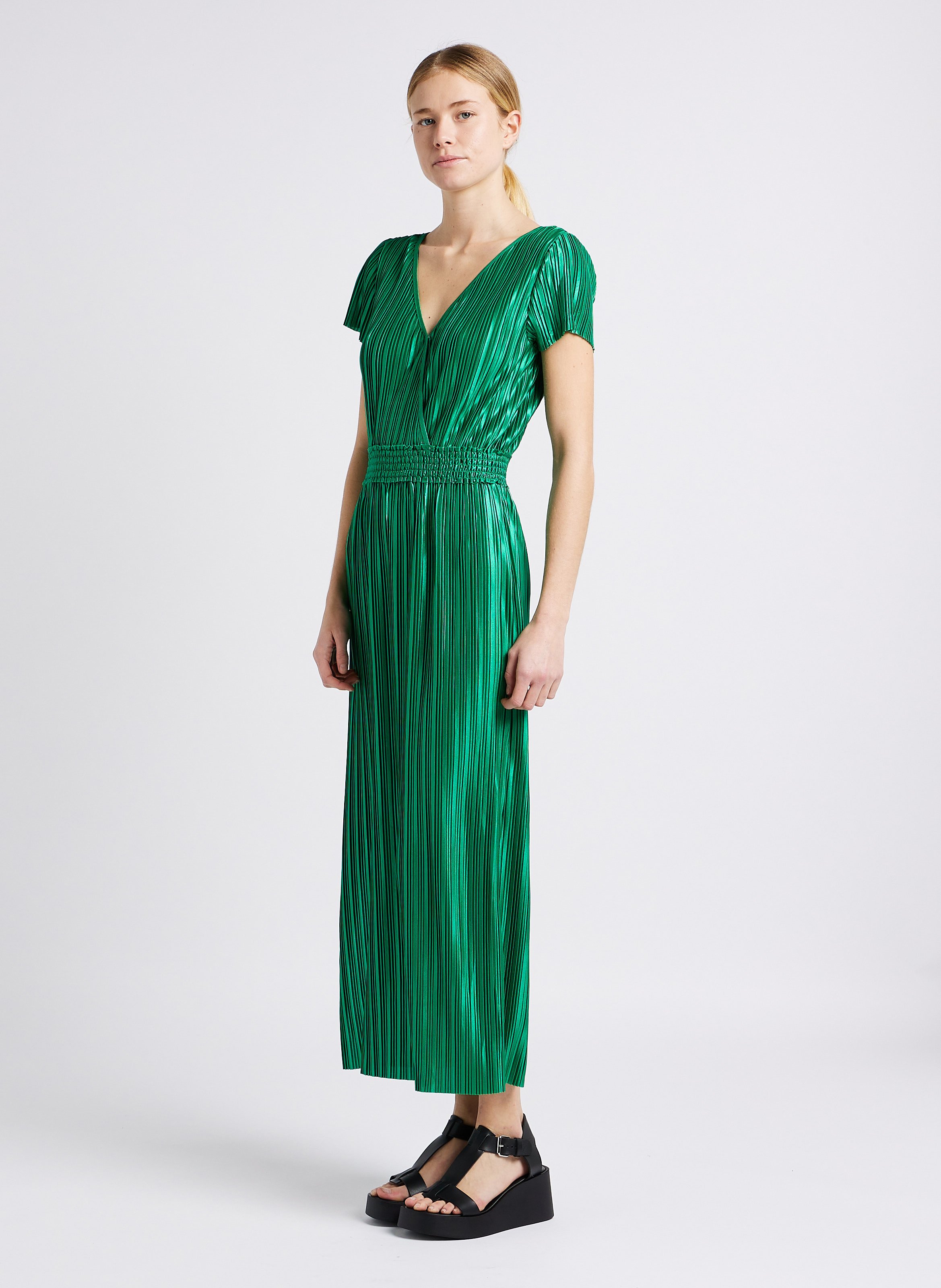 Ledersandalen mit Keilabsatz JONAK Schwarz