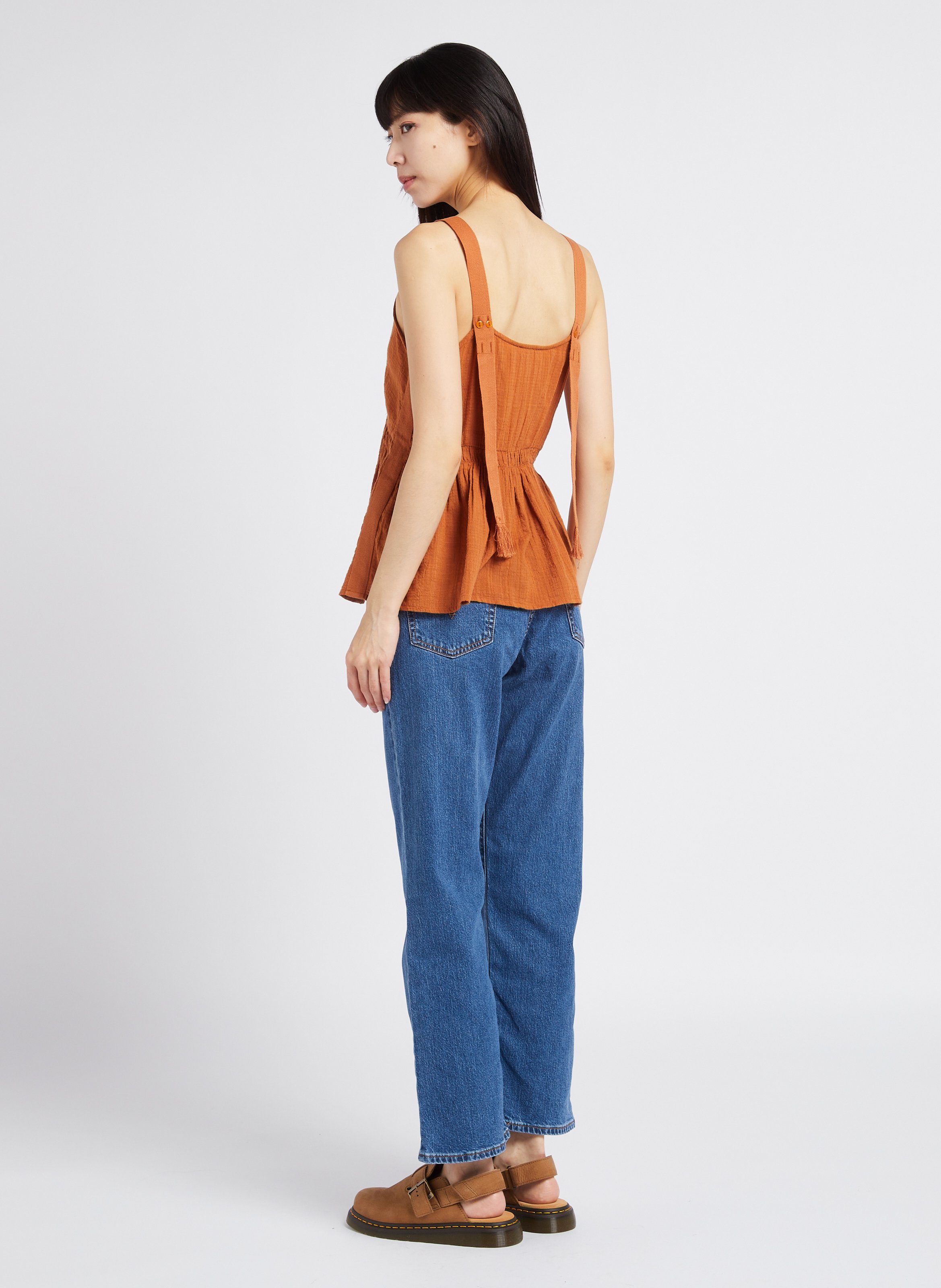 Débardeur plissé  SWILDENS Orange