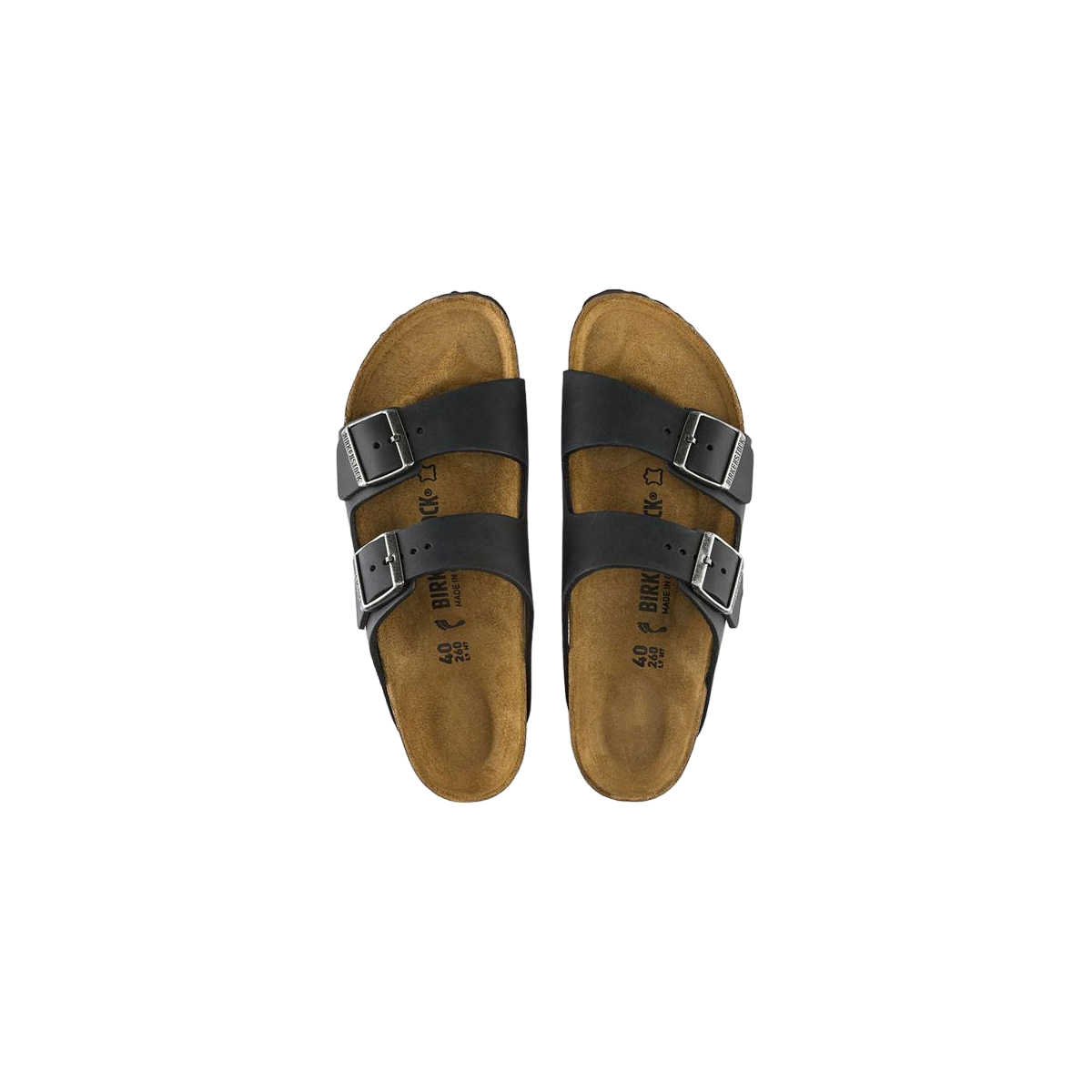 Faux leather sandals BIRKENSTOCK Black