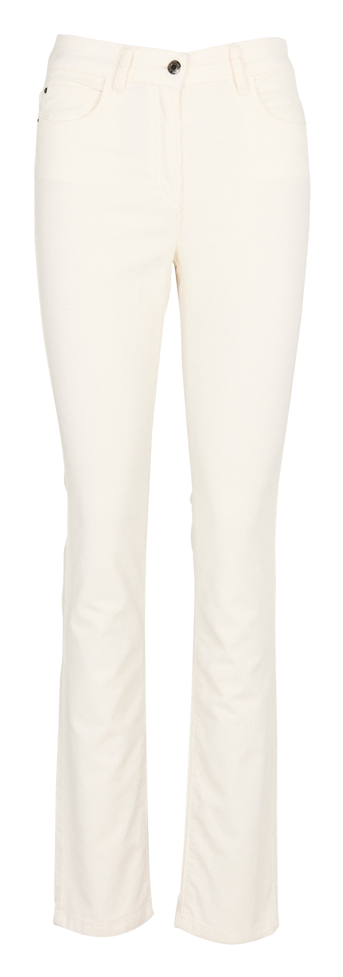 Pantalon droit en velours Beige