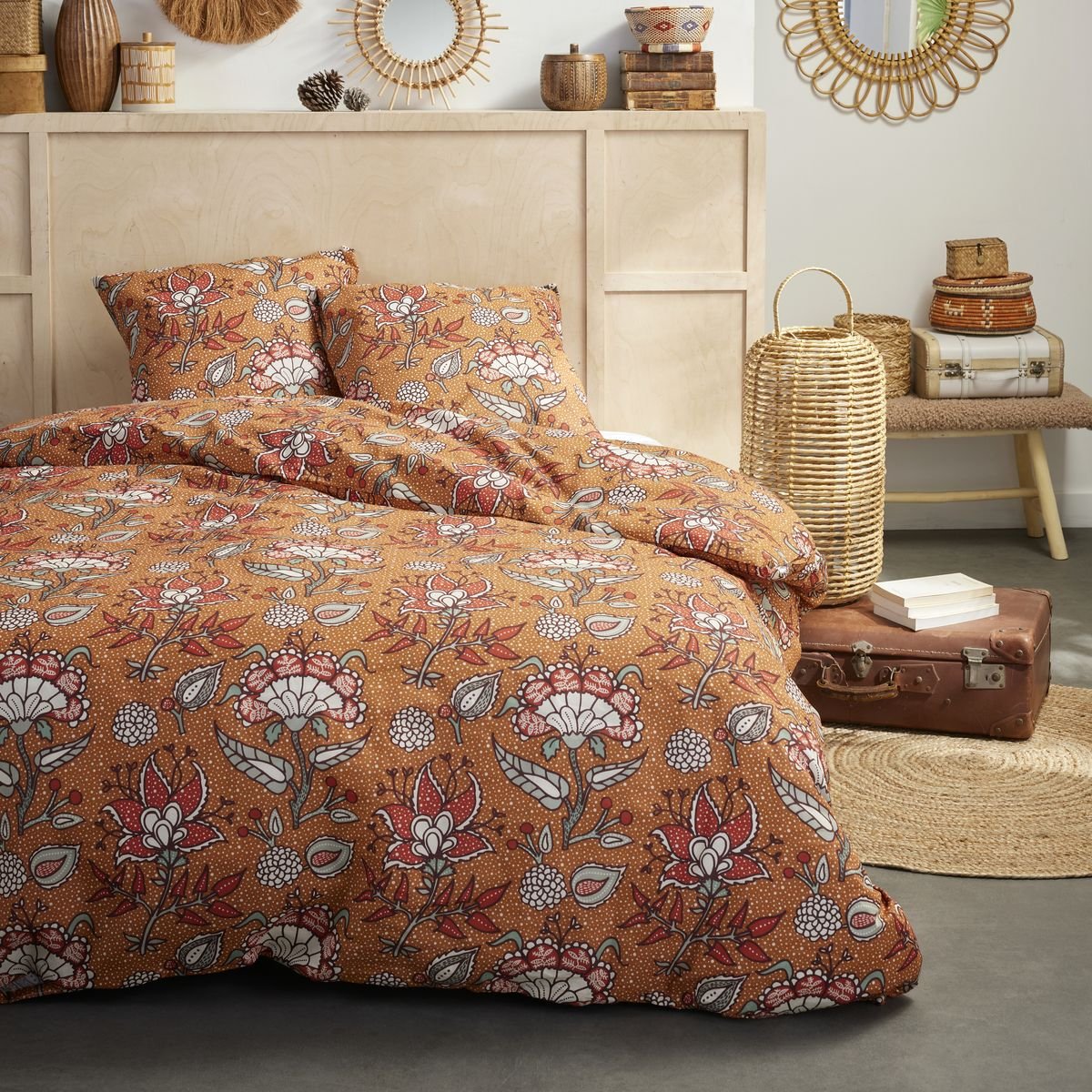 Cotton bedding set TODAY LINGE DE MAISON Orange