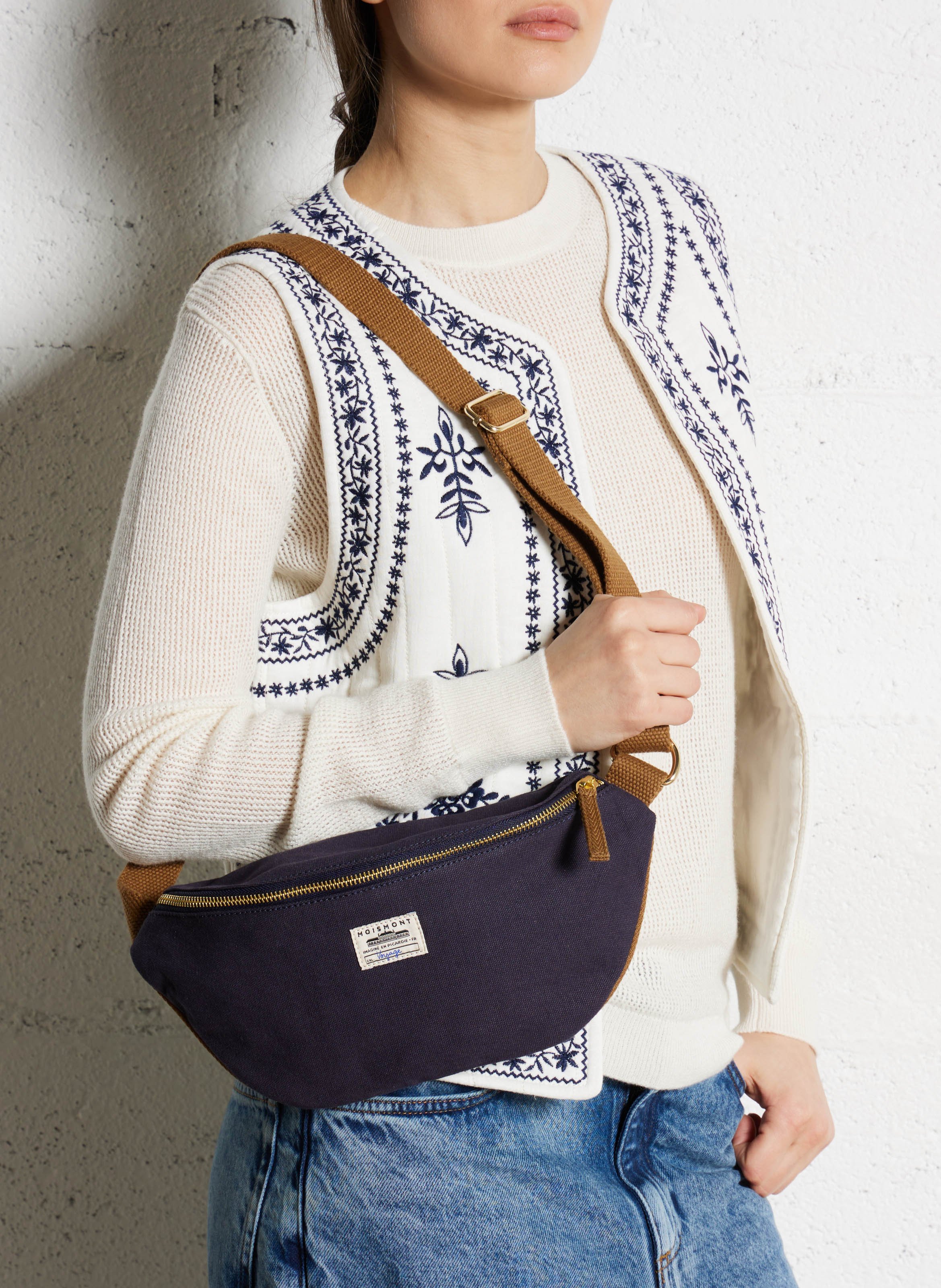 Sac banane en coton MOISMONT Bleu