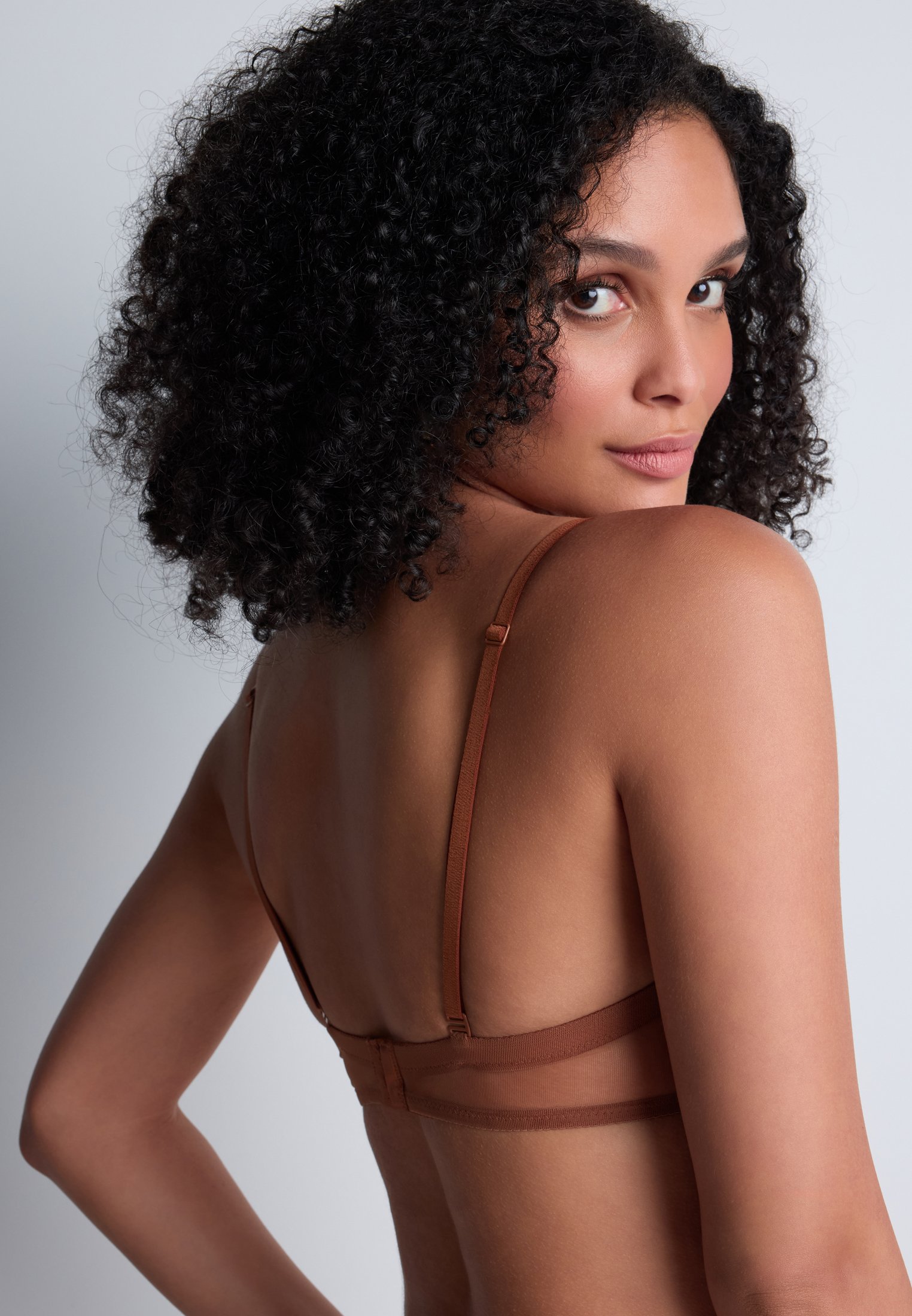 Plunge bandeau bra AUBADE Brown