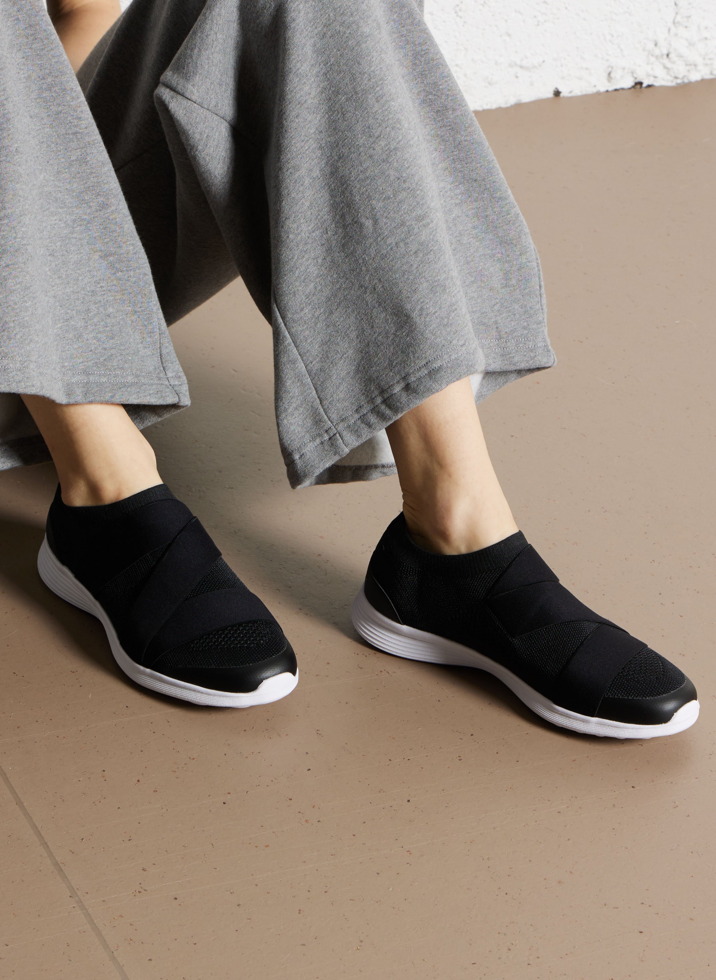 Sneakers met stretch mesh lint REPETTO Zwart