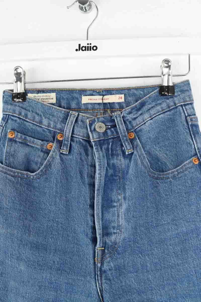 Cotton straight jeans LEVI'S - Seconde main Blue
