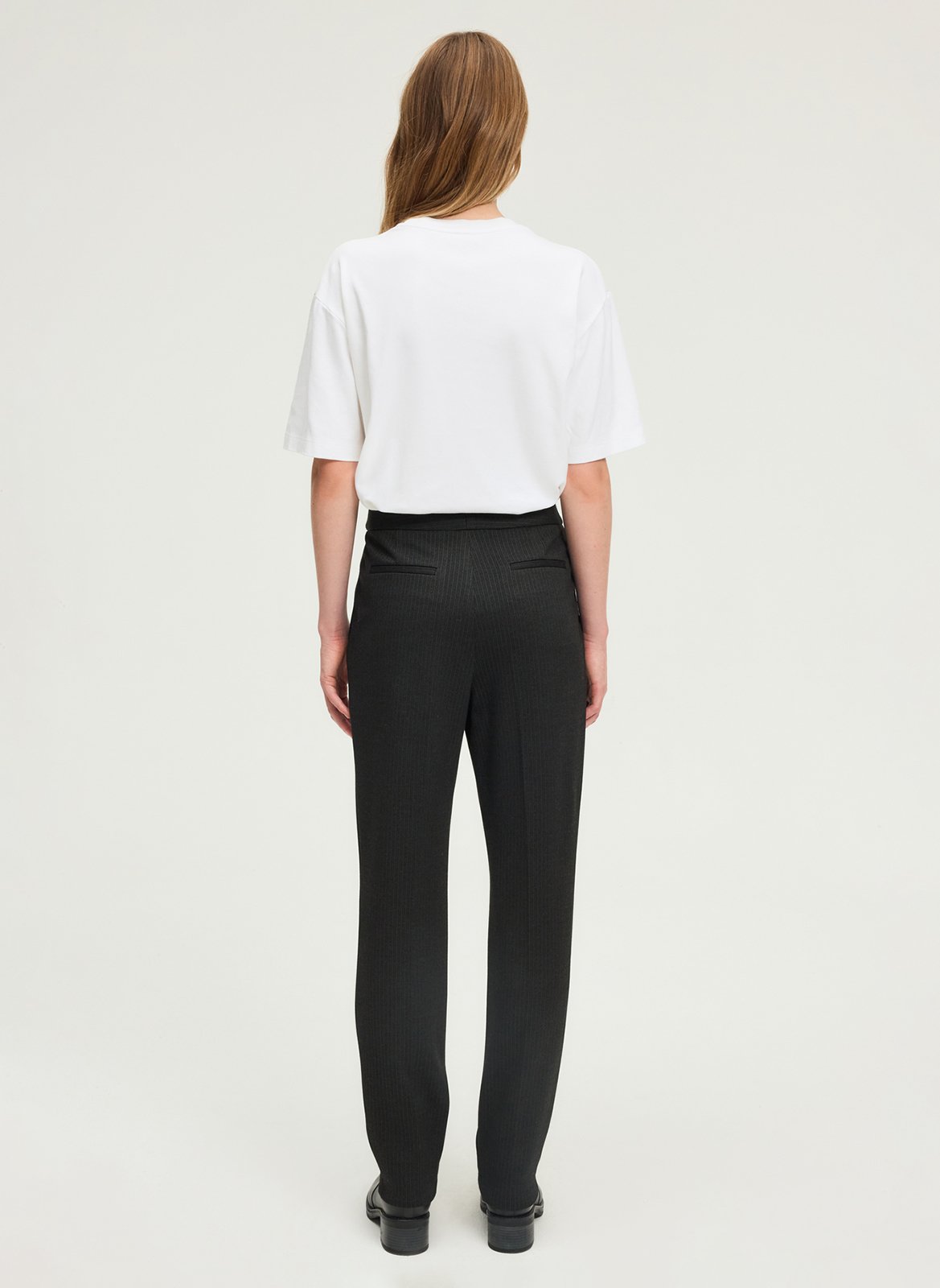 Straight Striped Pants PABLO Grey