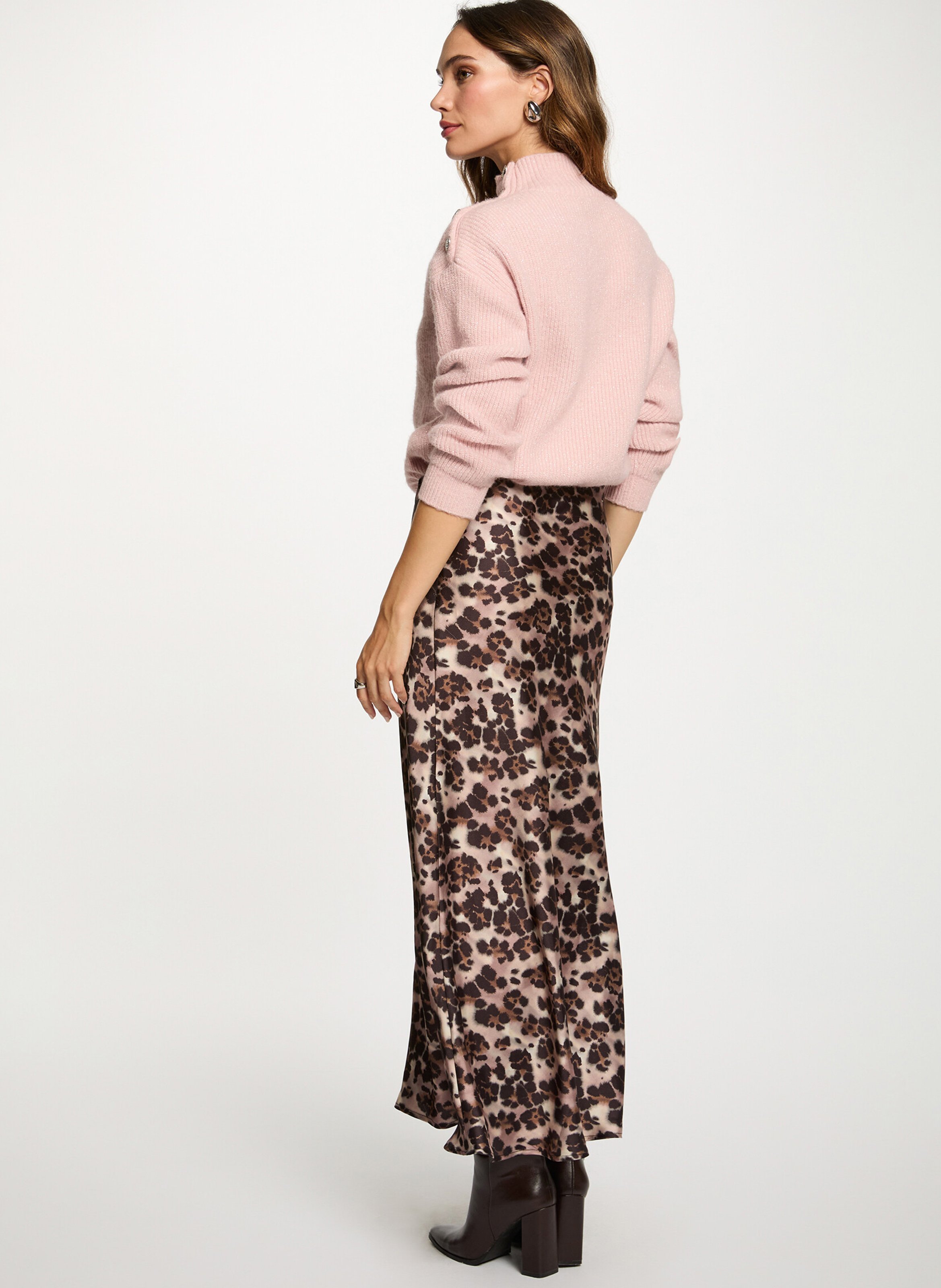 Jupe droite imprimée MORGAN Multicolore