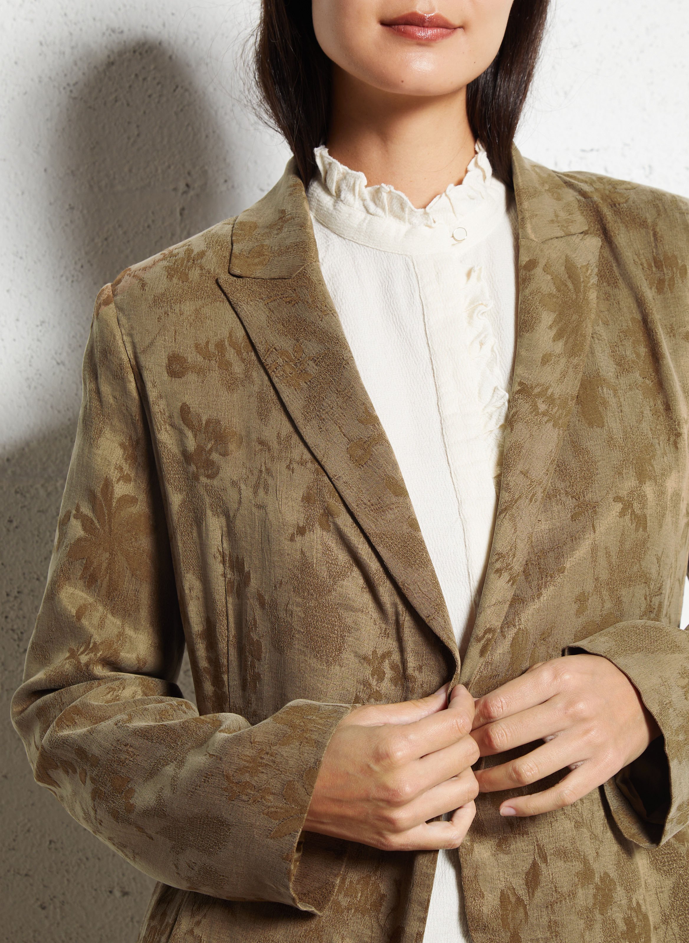 Veste de tailleur fleurie MOMONI Vert