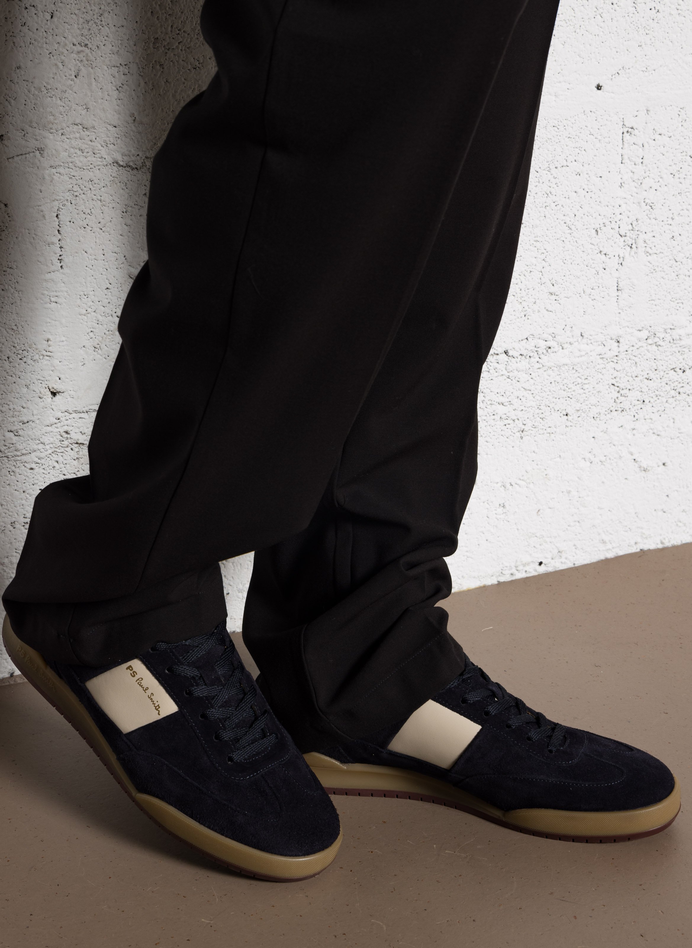 Suede leather low-top sneakers PAUL SMITH Blue