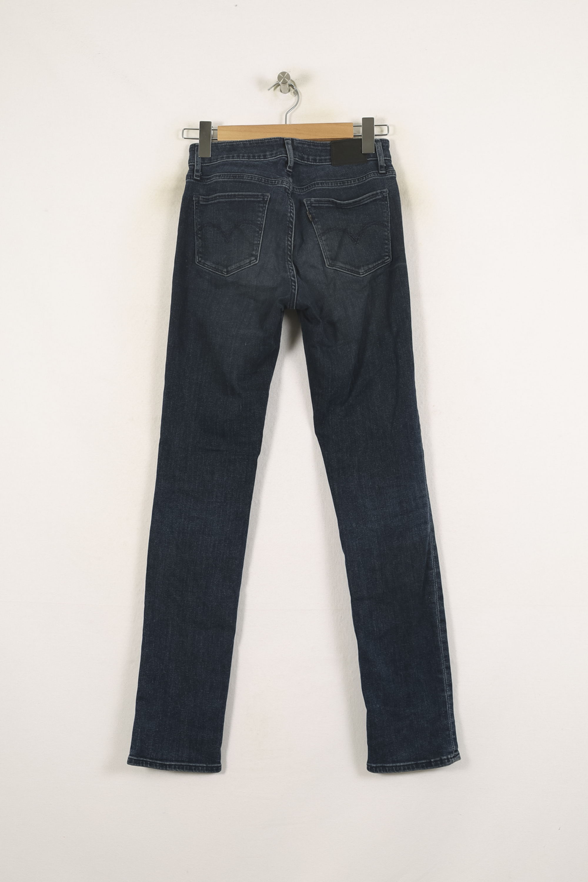Cropped slim jeans with studs LEVI'S - Seconde main Blue