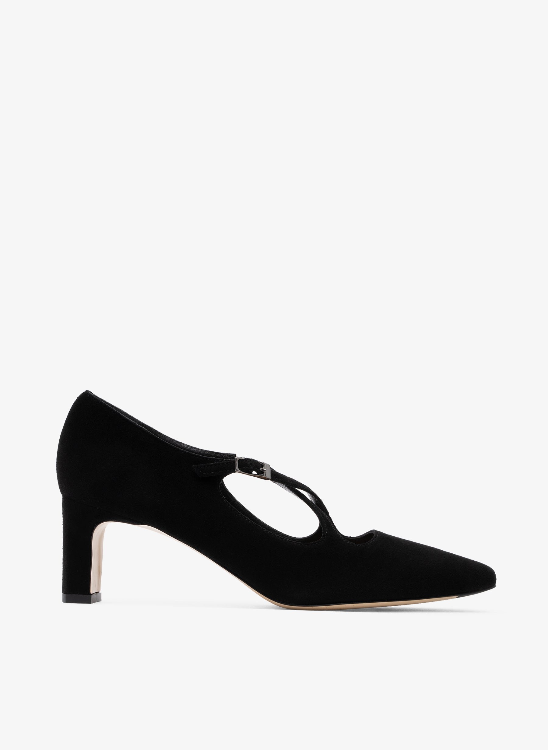Black goat leather pumps PARALLELE PARIS Black