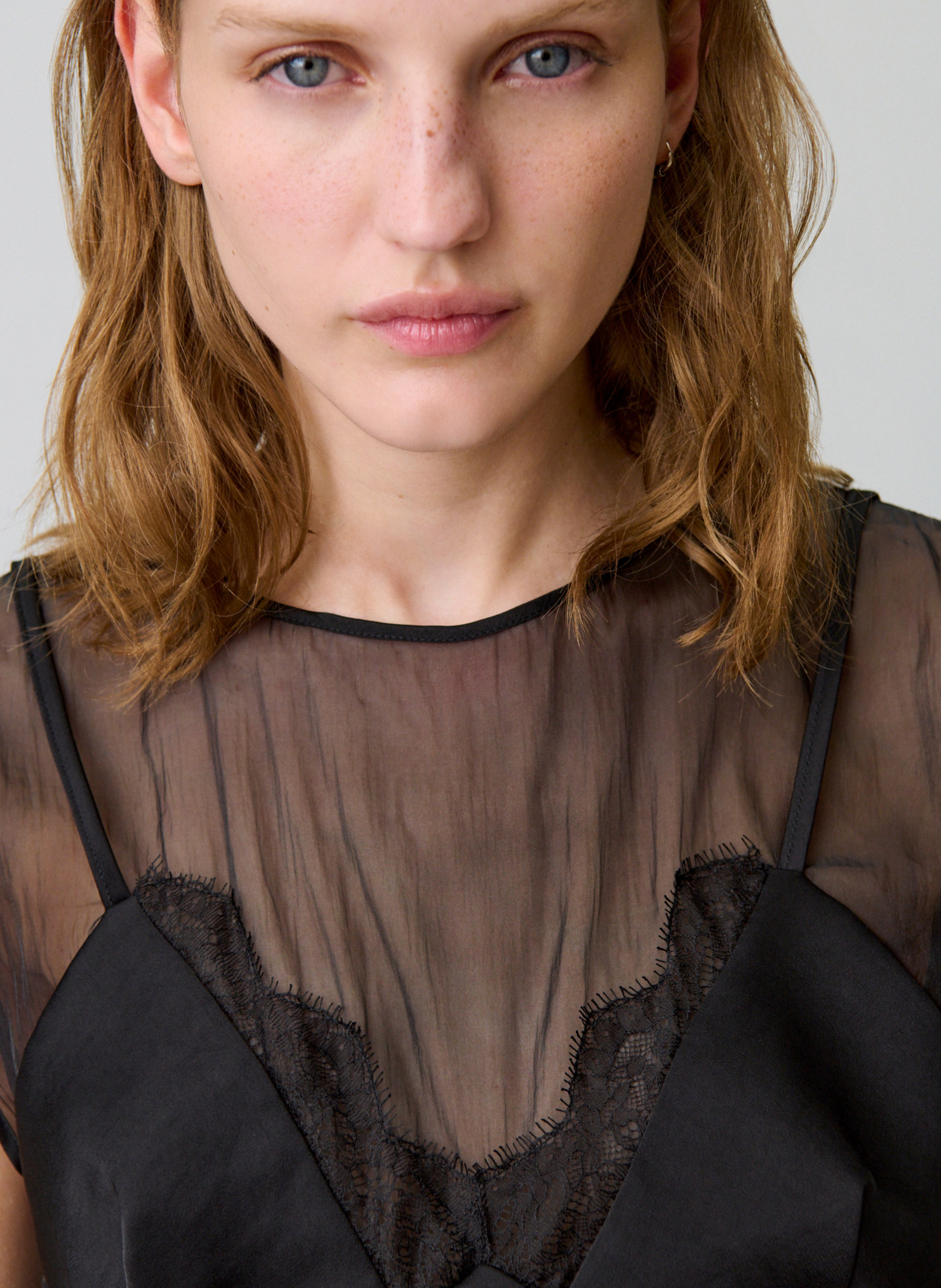 Top col rond  CLAUDIE PIERLOT Noir