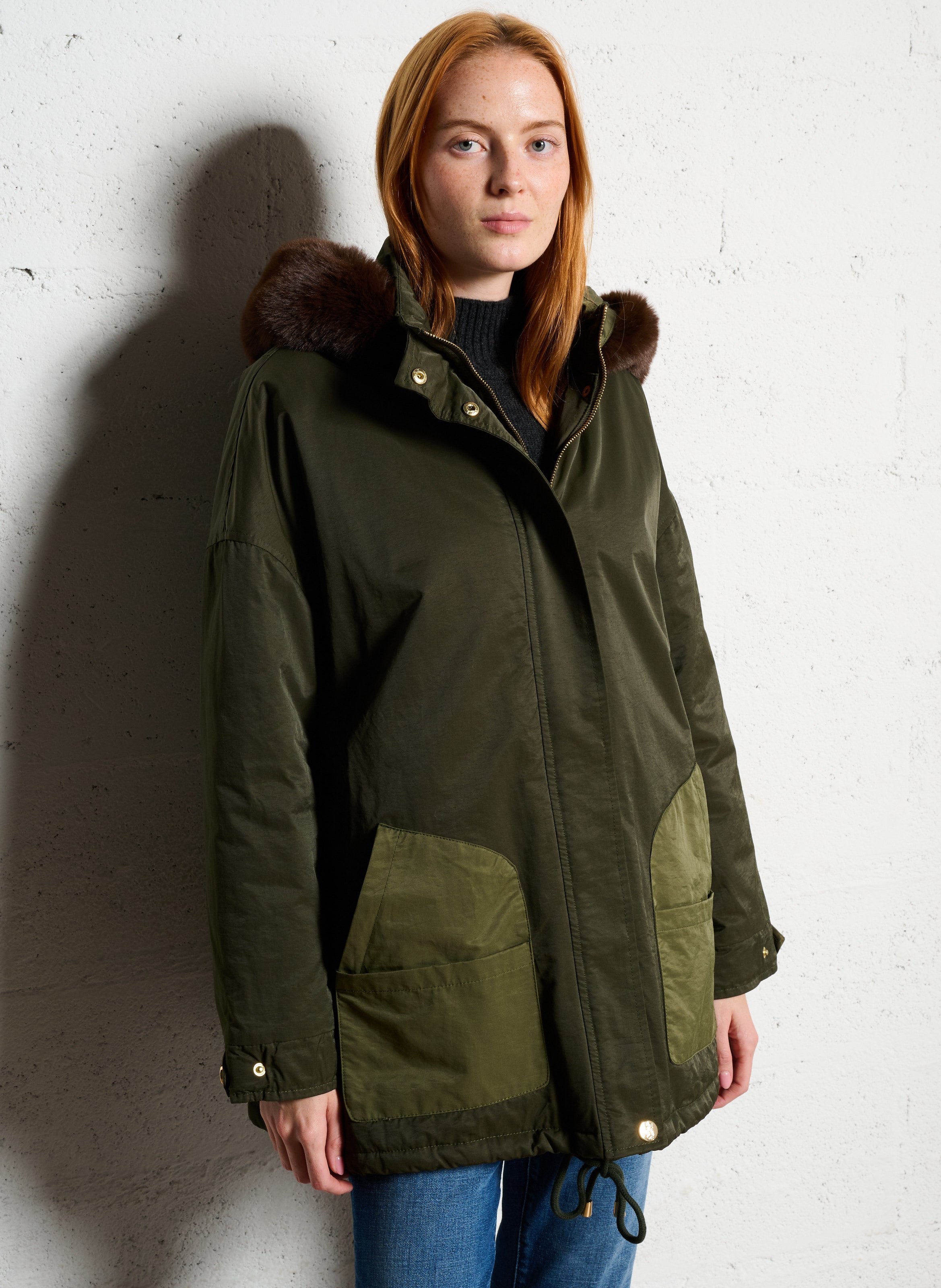 Parka à capuche BERENICE Kaki