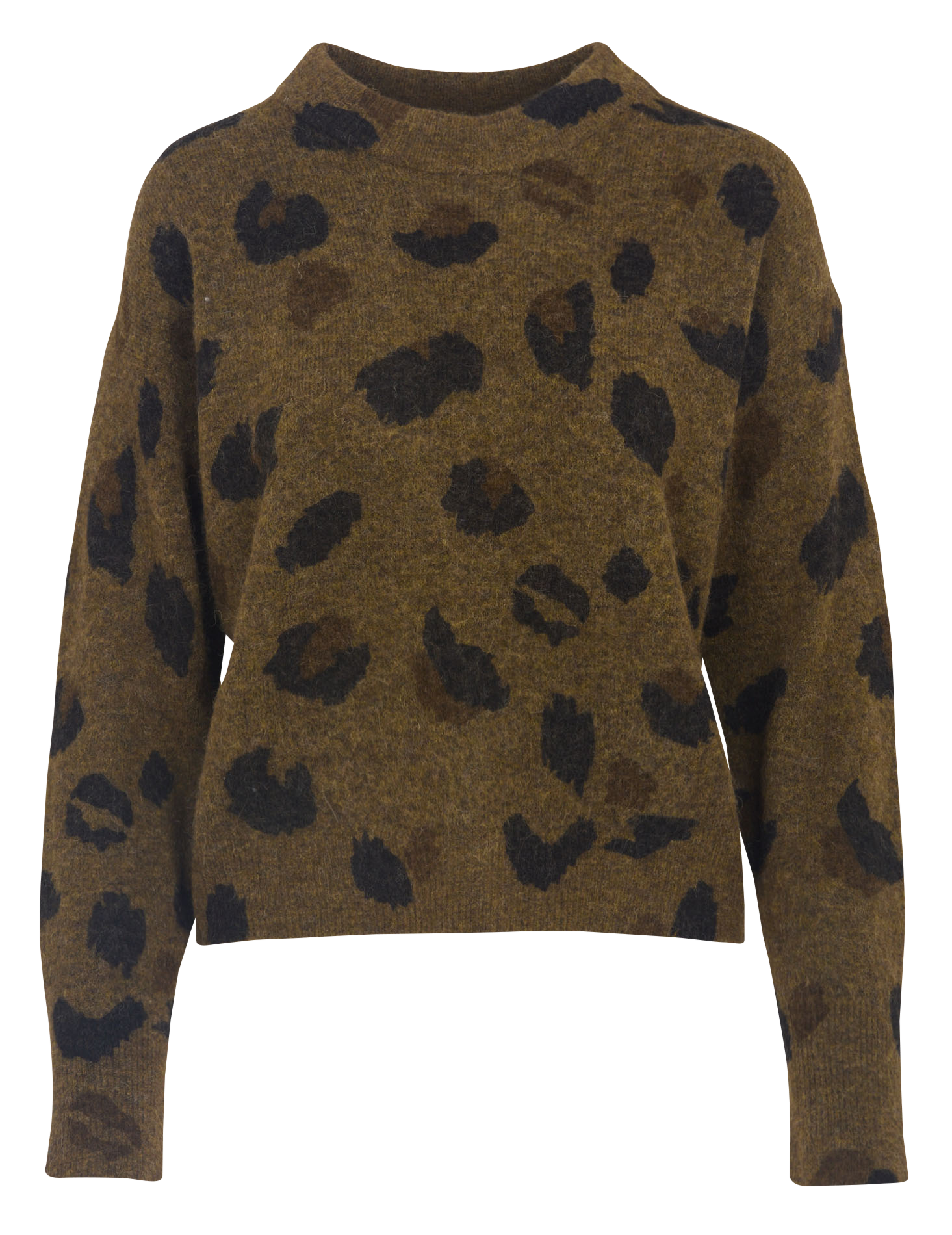 Trui van wolmix met print KOOKAI Kaki