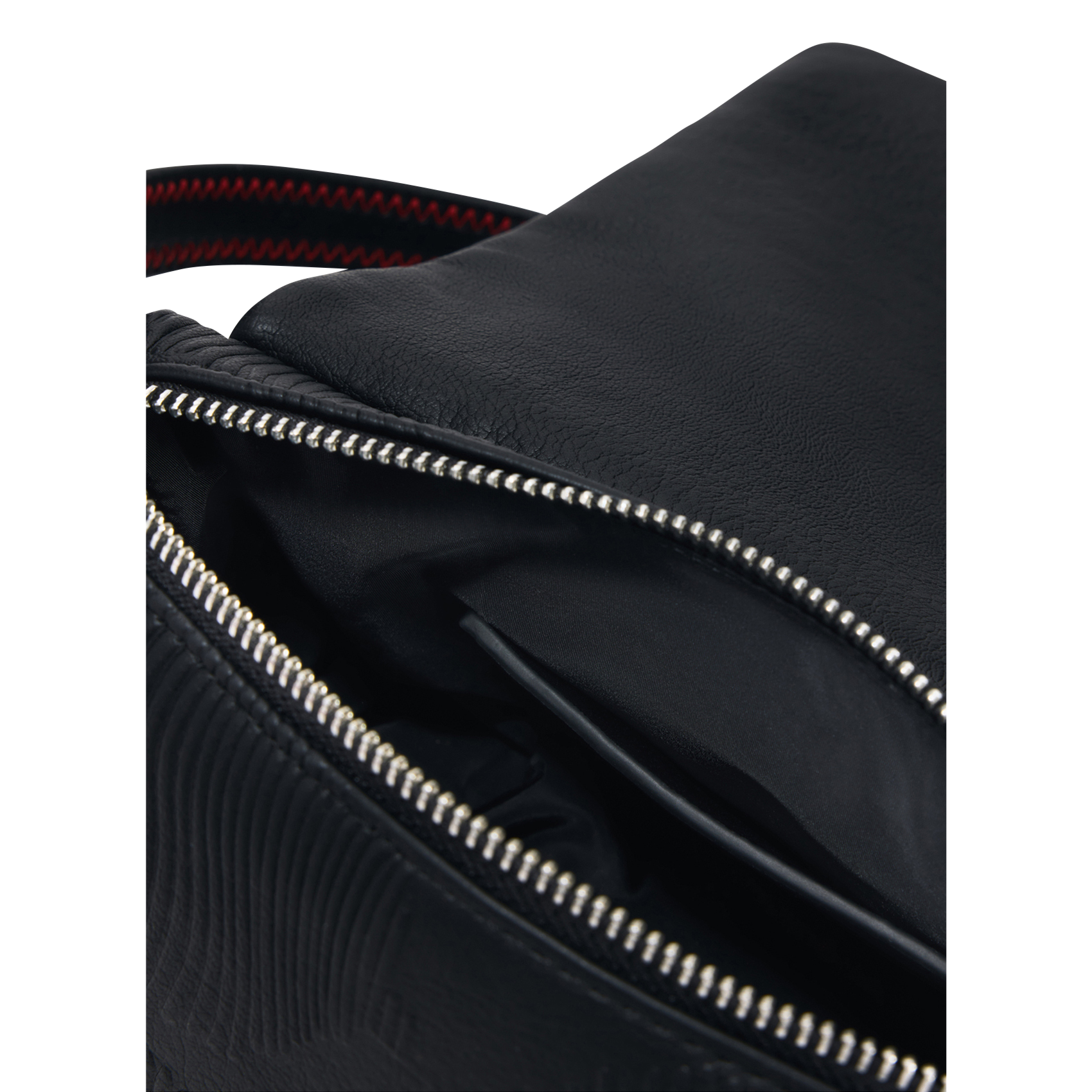 Tas met geborduurde bloemenklep DESIGUAL Zwart