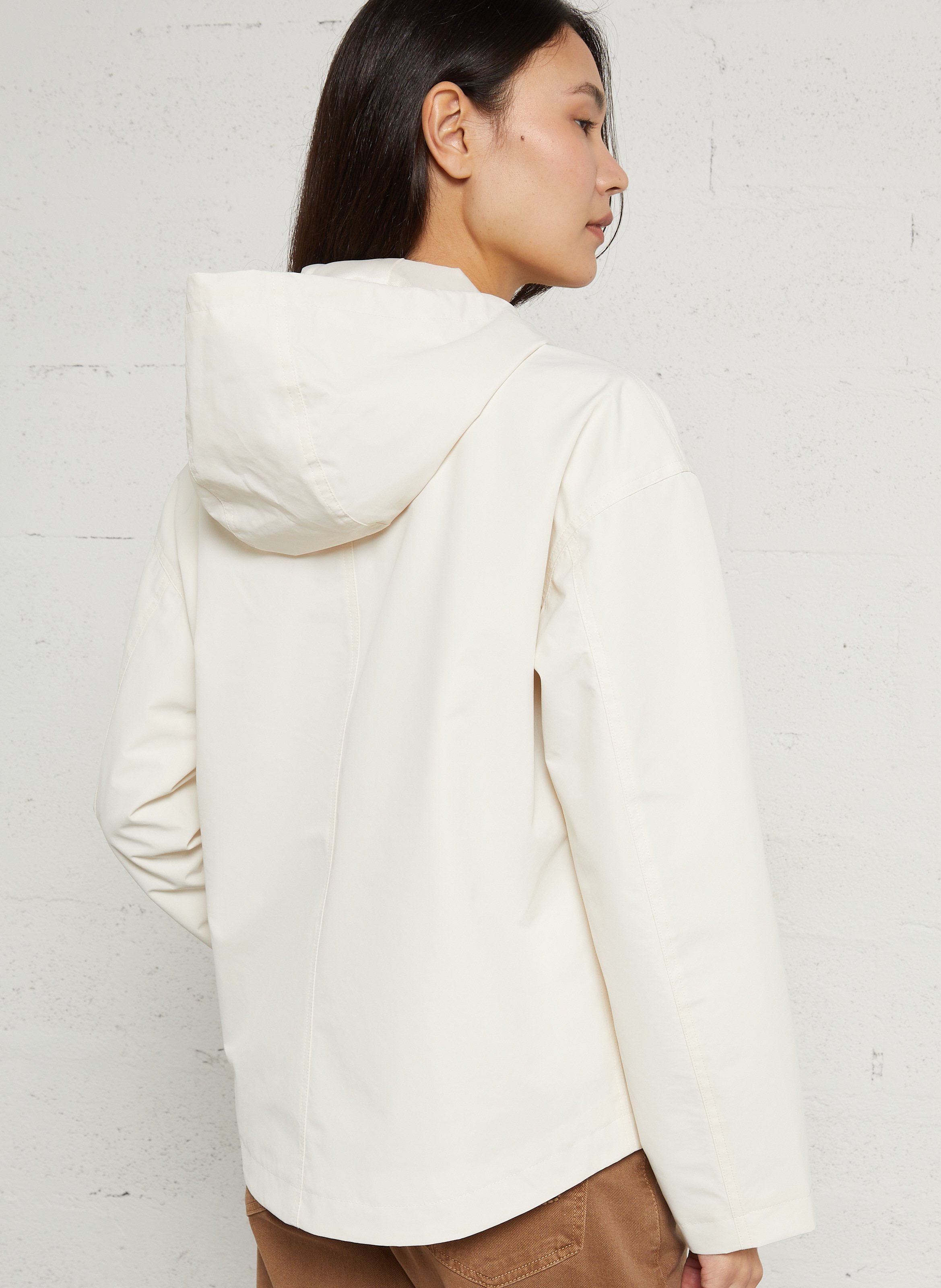 Veste col montant à capuche SUD EXPRESS Blanc