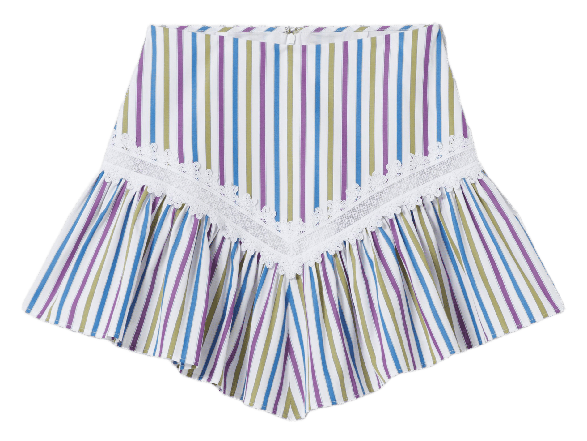 Jupe courte à rayures CLAUDIE PIERLOT Multicolore