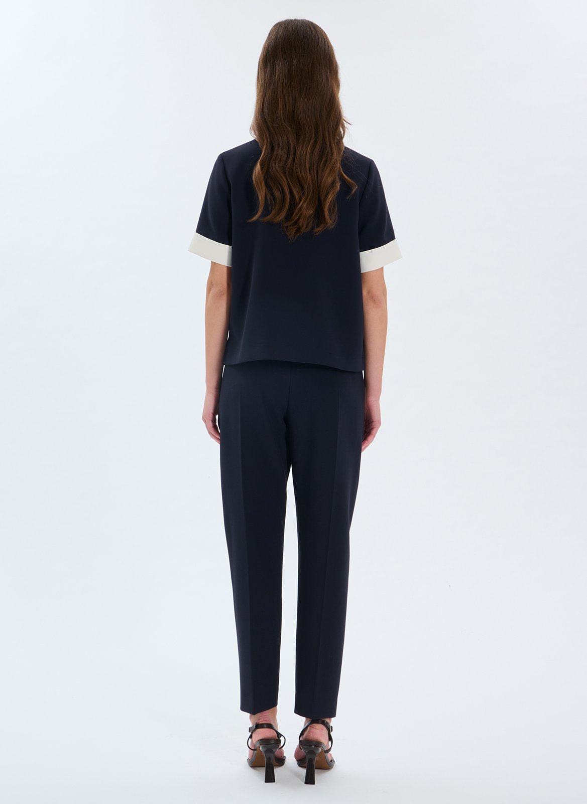 Polo with a collar and lapel ZAPA Blue