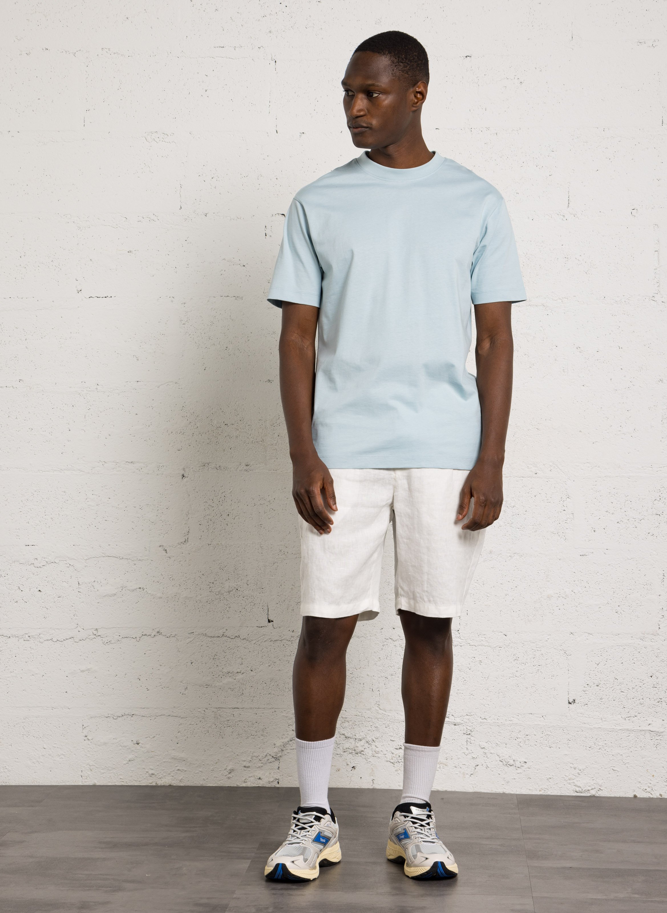 Tee-shirt oversize col rond en coton biologique MINIMUM Bleu