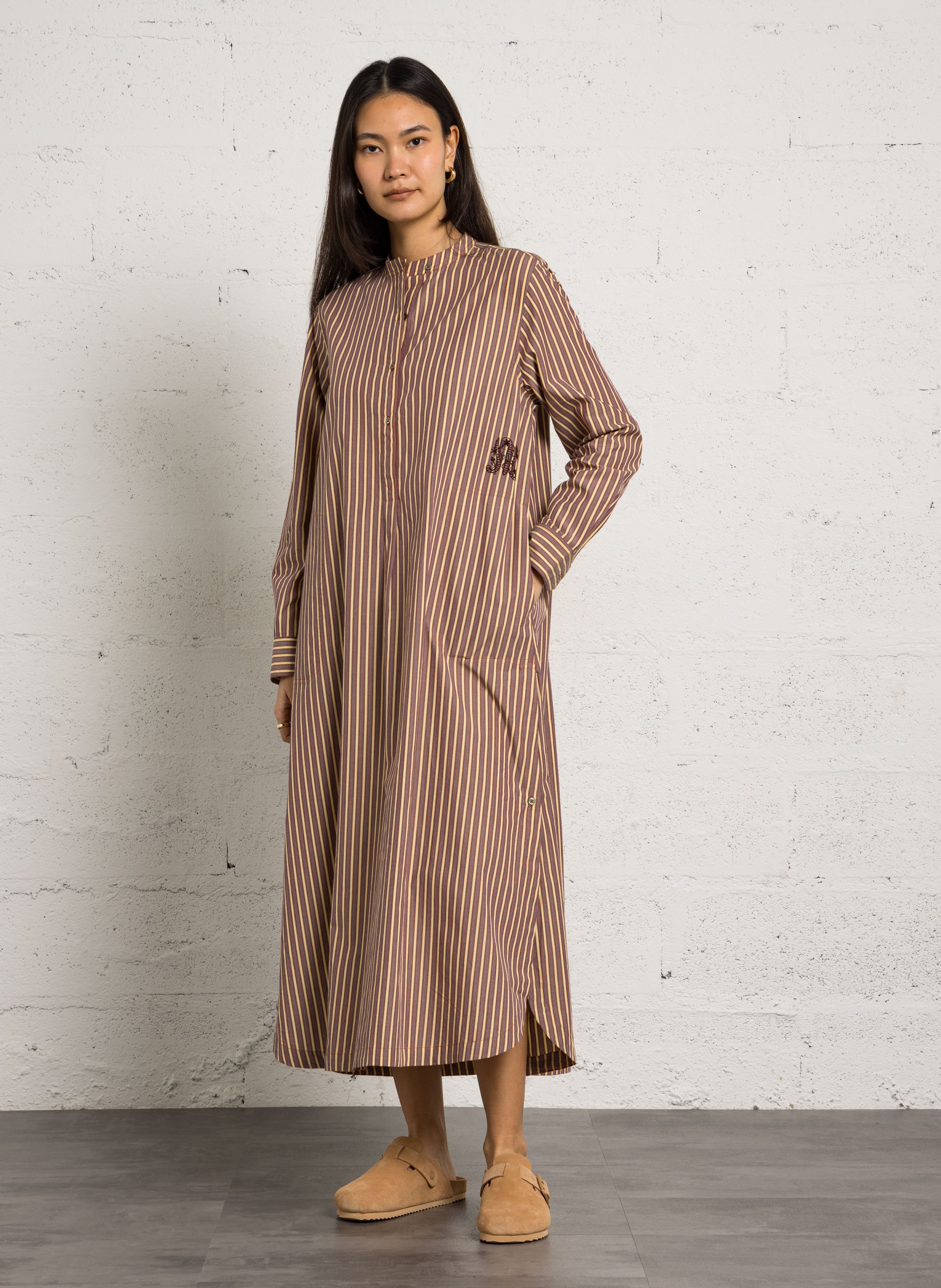 Mules aus Veloursleder COLORS OF CALIFORNIA Beige