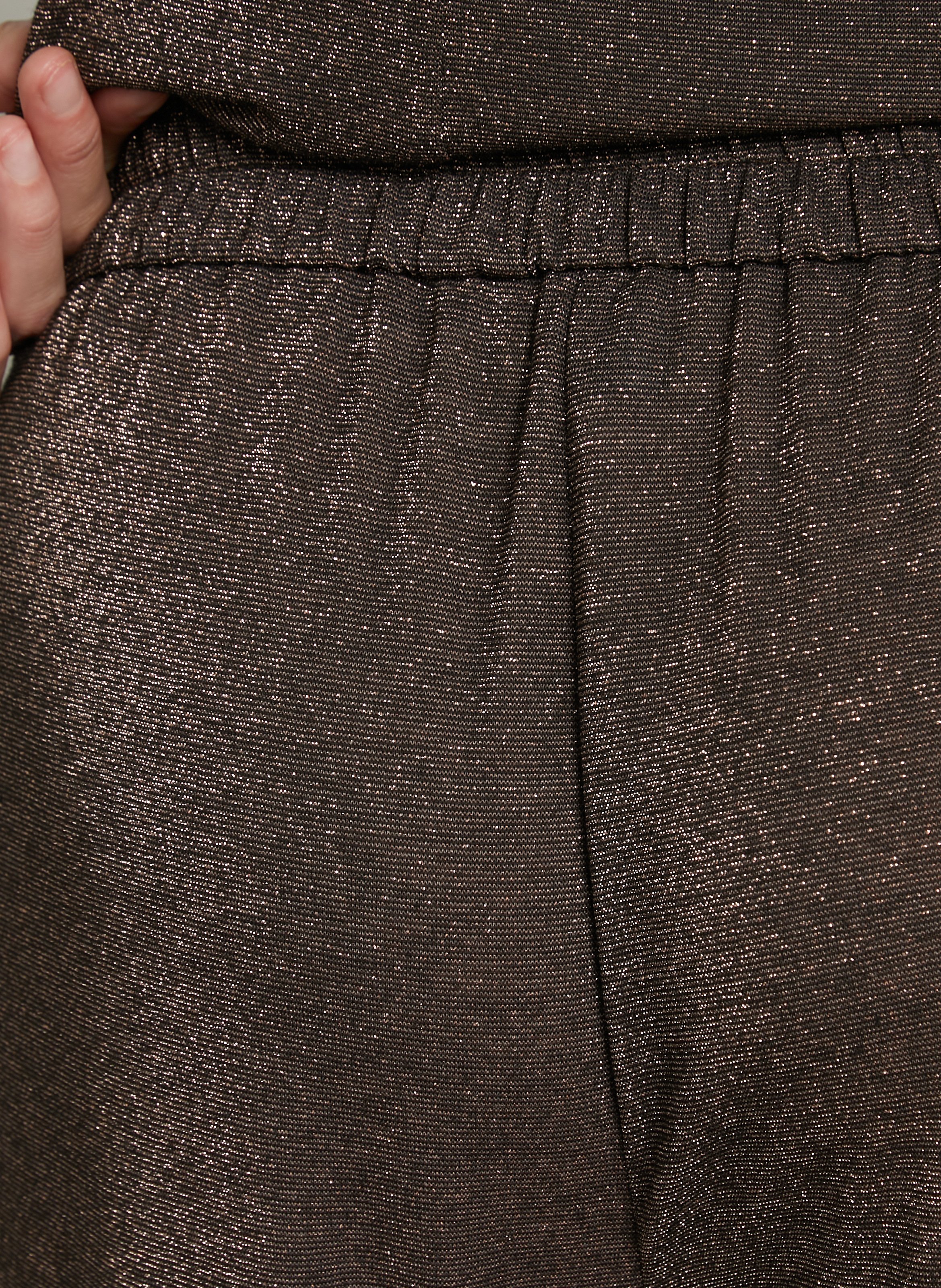 Pantalon large en maille  MOMONI Prune