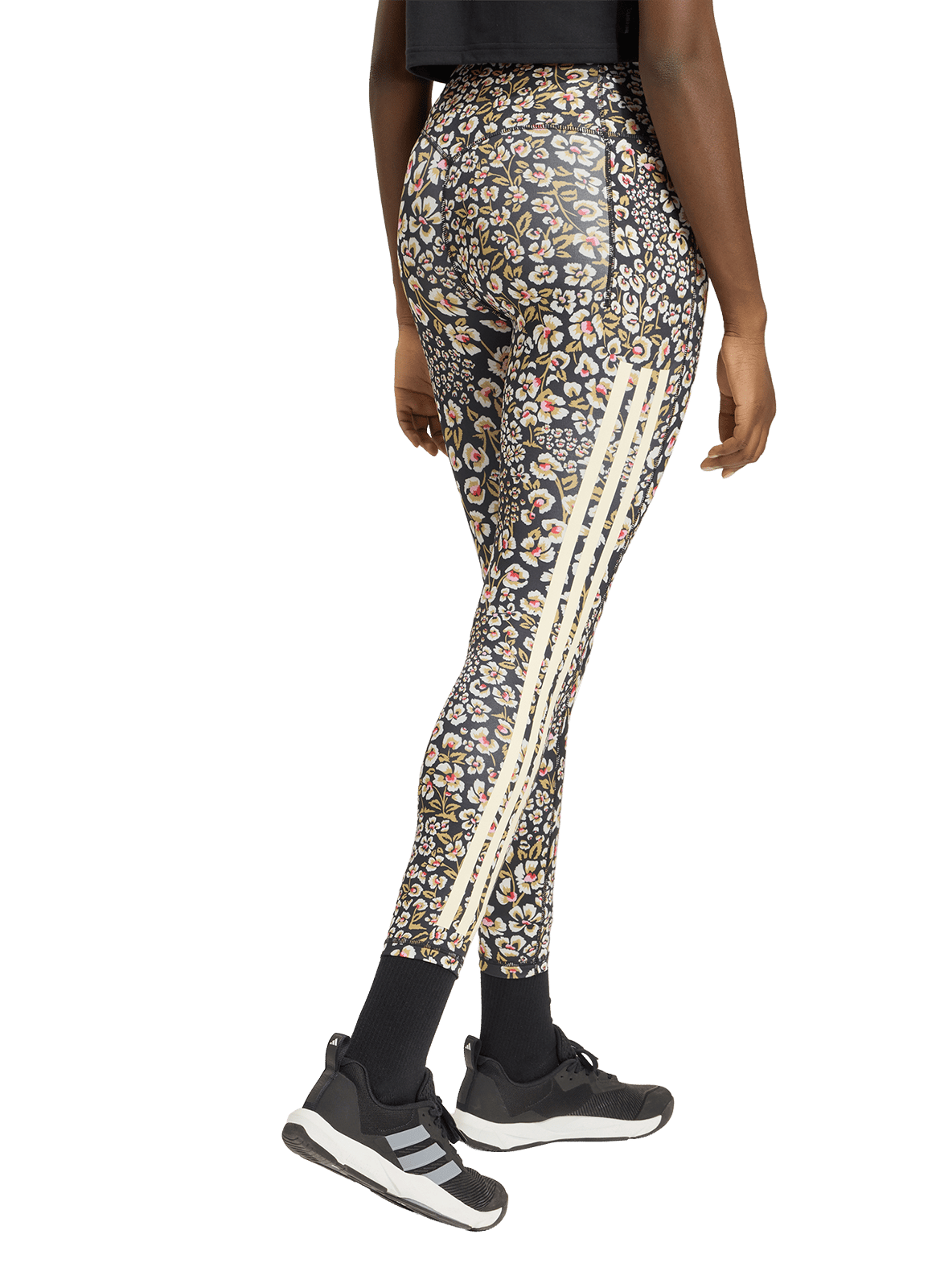 Bloemenprint legging ADIDAS Wit