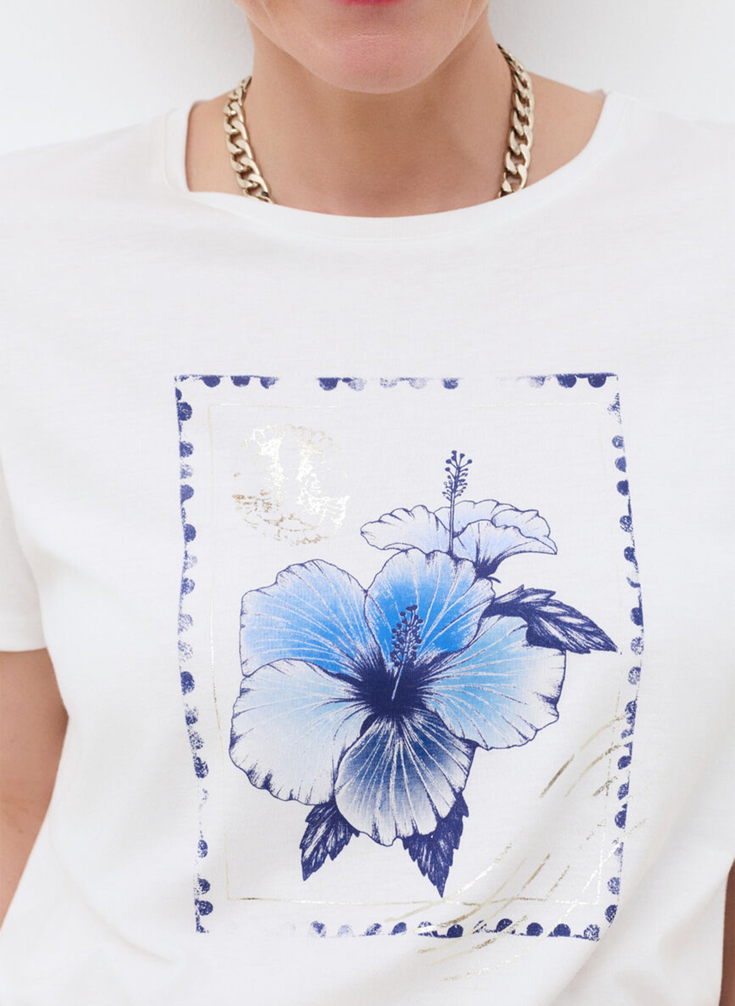 Gestreept T-shirt in marinelook met lange mouwen CAROLL Blauw